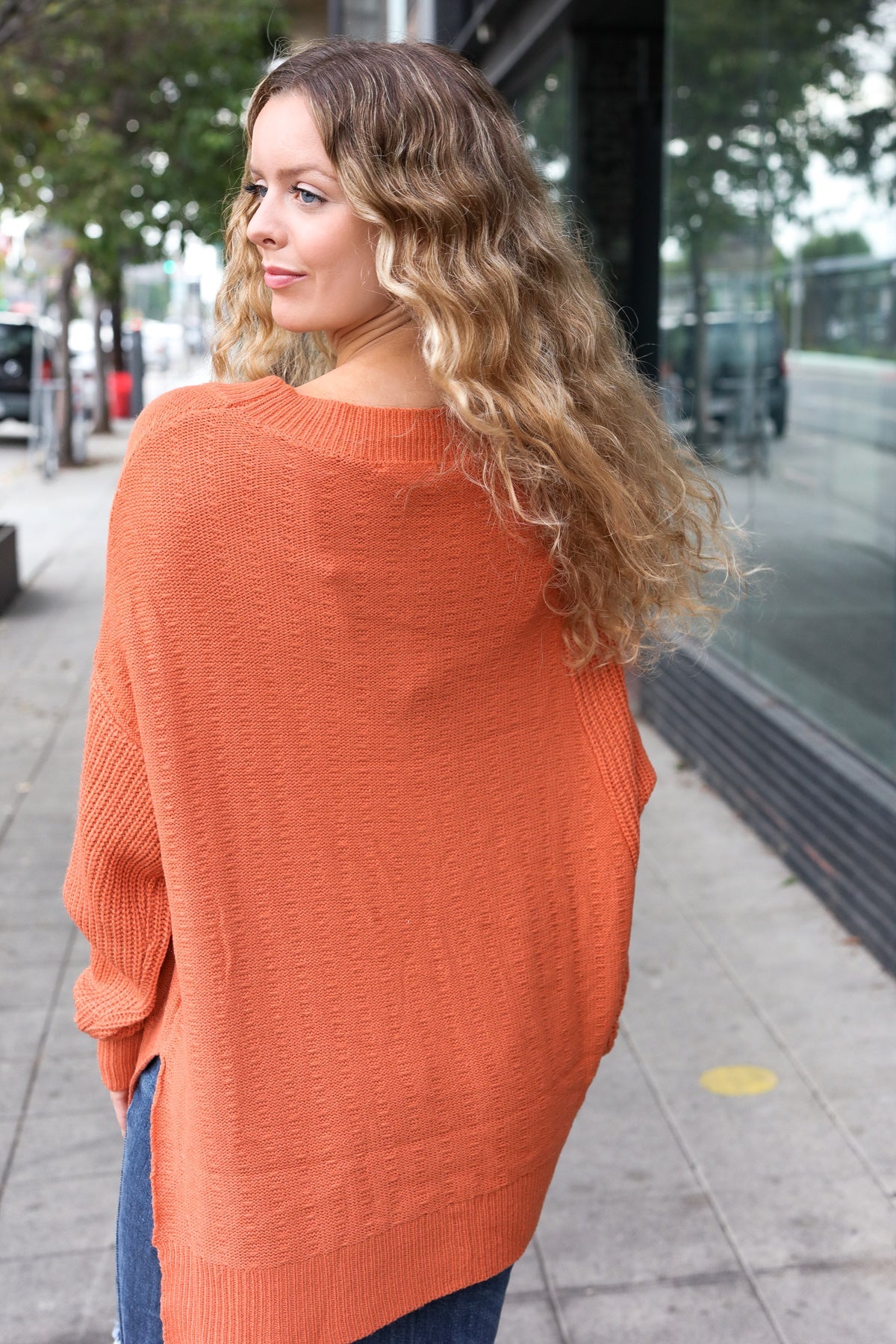 Cozy Pumpkin Asymmetrical Knit Sweater for Women | Fall Fashion Trendy Oversized Pullover | Perfect for Autumn Outfits, Halloween Parties & Cozy Season Layering