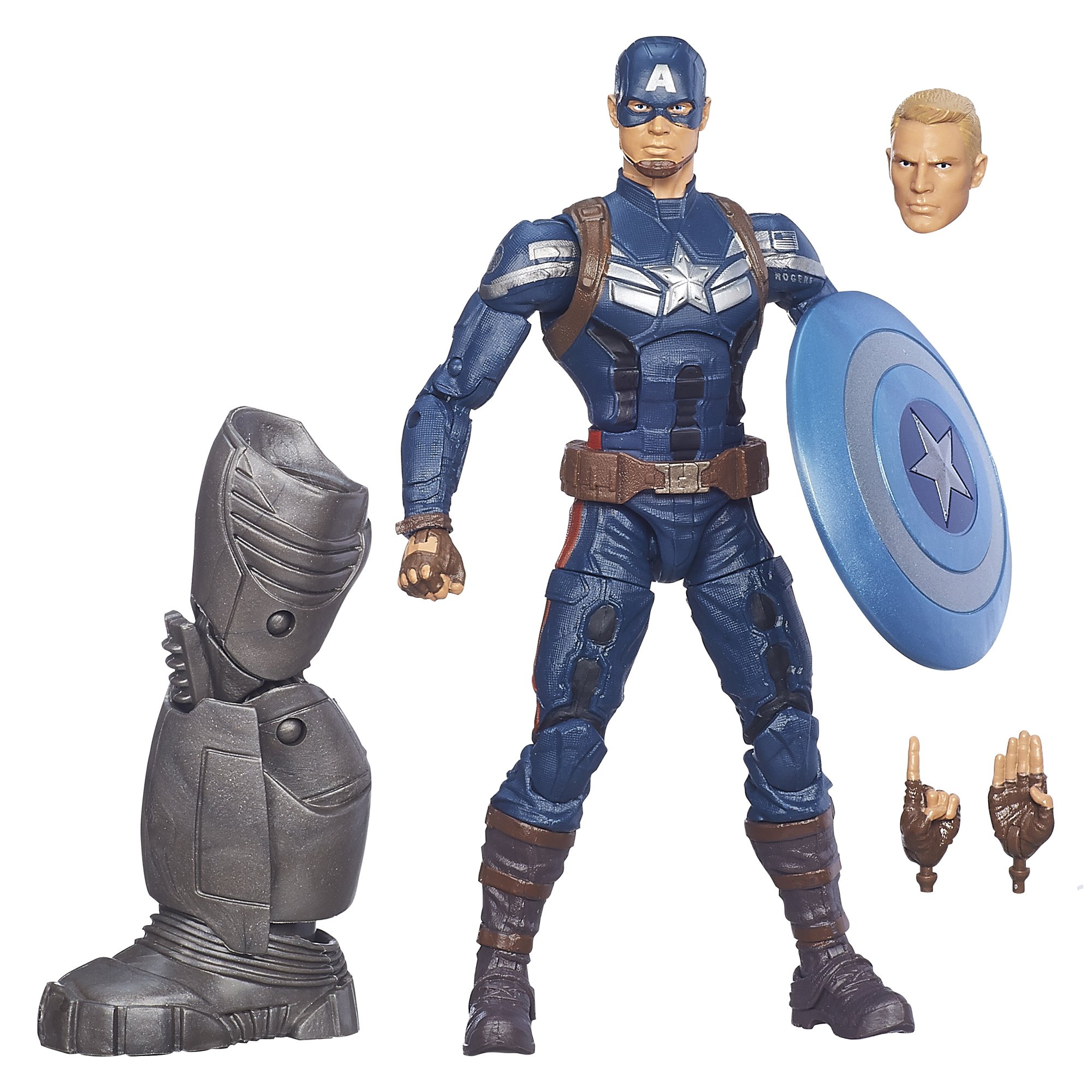 Marvel Legends 6-Inch Captain America Action Figure - Collectible Superhero Toy for Display & Play | Perfect for Marvel Fans, Gift Giving & Comic Book Collections