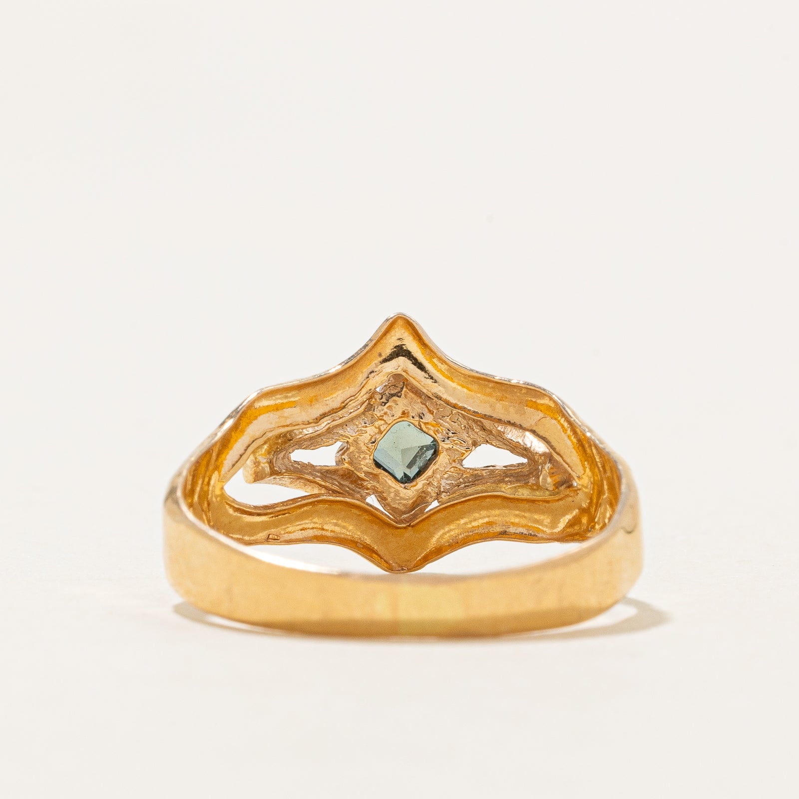 0.08ct Synthetic Spinel Abstract Ring - Size 8 | Elegant Statement Jewelry for Women, Perfect for Parties, Weddings & Everyday Wear
