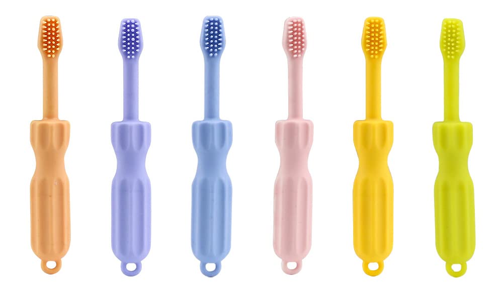 Nipogear Soft Bristle Toothbrushes for Kids - Gentle Manual Toothbrushes to Protect Sensitive Gums, 6 Pack Individually Wrapped Colorful Toothbrushes - Perfect for Travel, School & Daily Oral Care