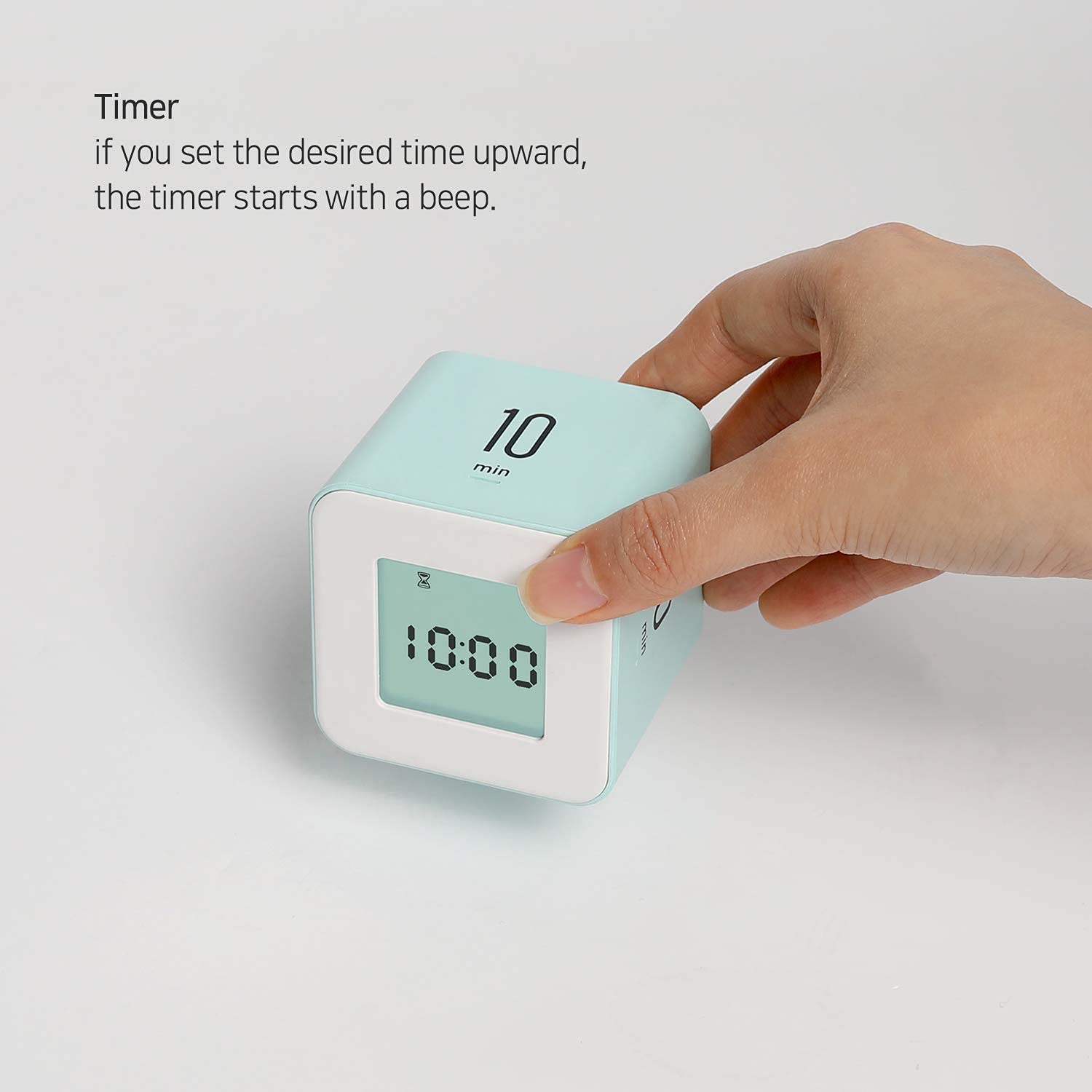 Mooas Multi Cube Timer Bundle - White (5,15,30,60 Minutes) & Yellow (3,10,30,60 Minutes) - Silent Clock & Alarm for Time Management, Perfect for Studying, Cooking, Workouts, Kids Activities & Office Productivity