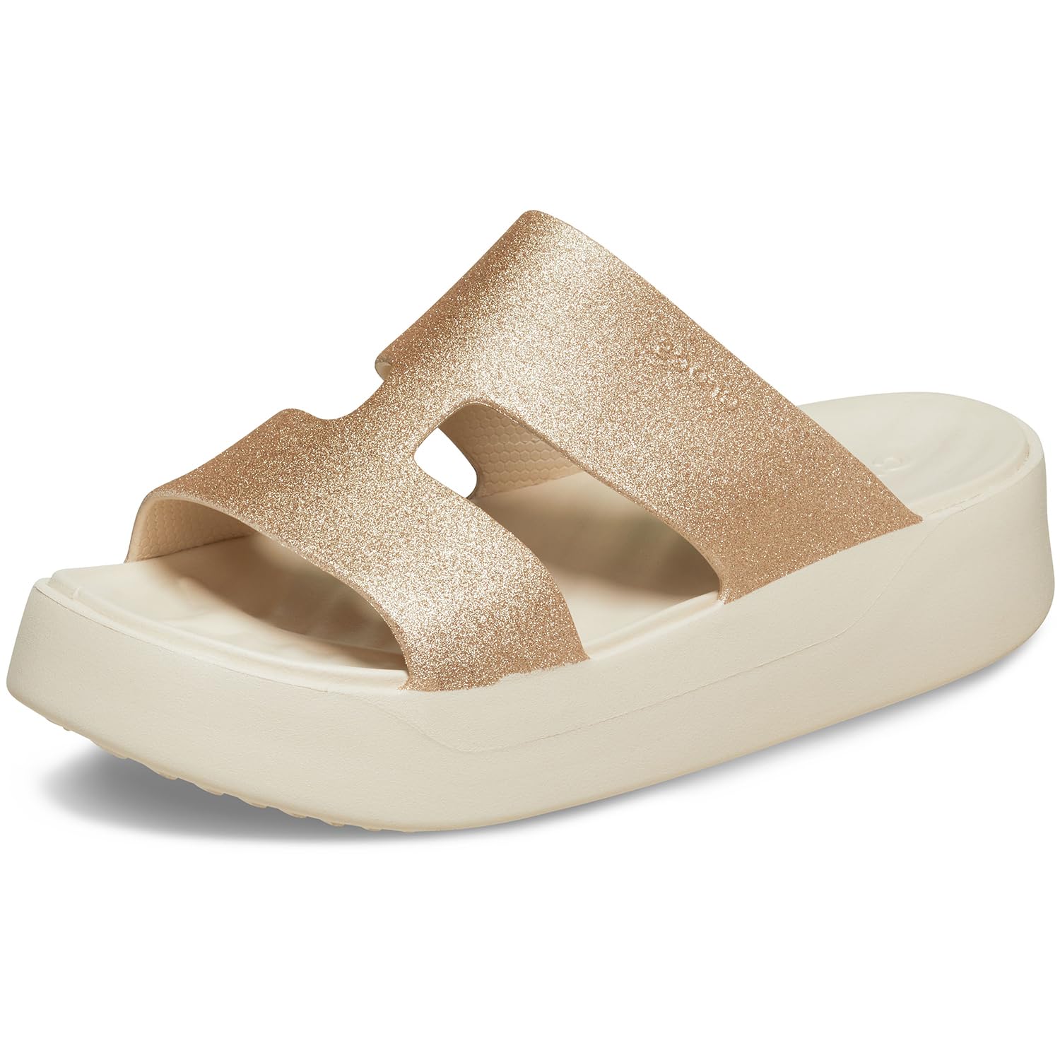 Crocs Getaway Platform H-Strap Wedge Sandals for Women - Comfortable Summer Beach Shoes for Walking, Travel & Casual Outfits