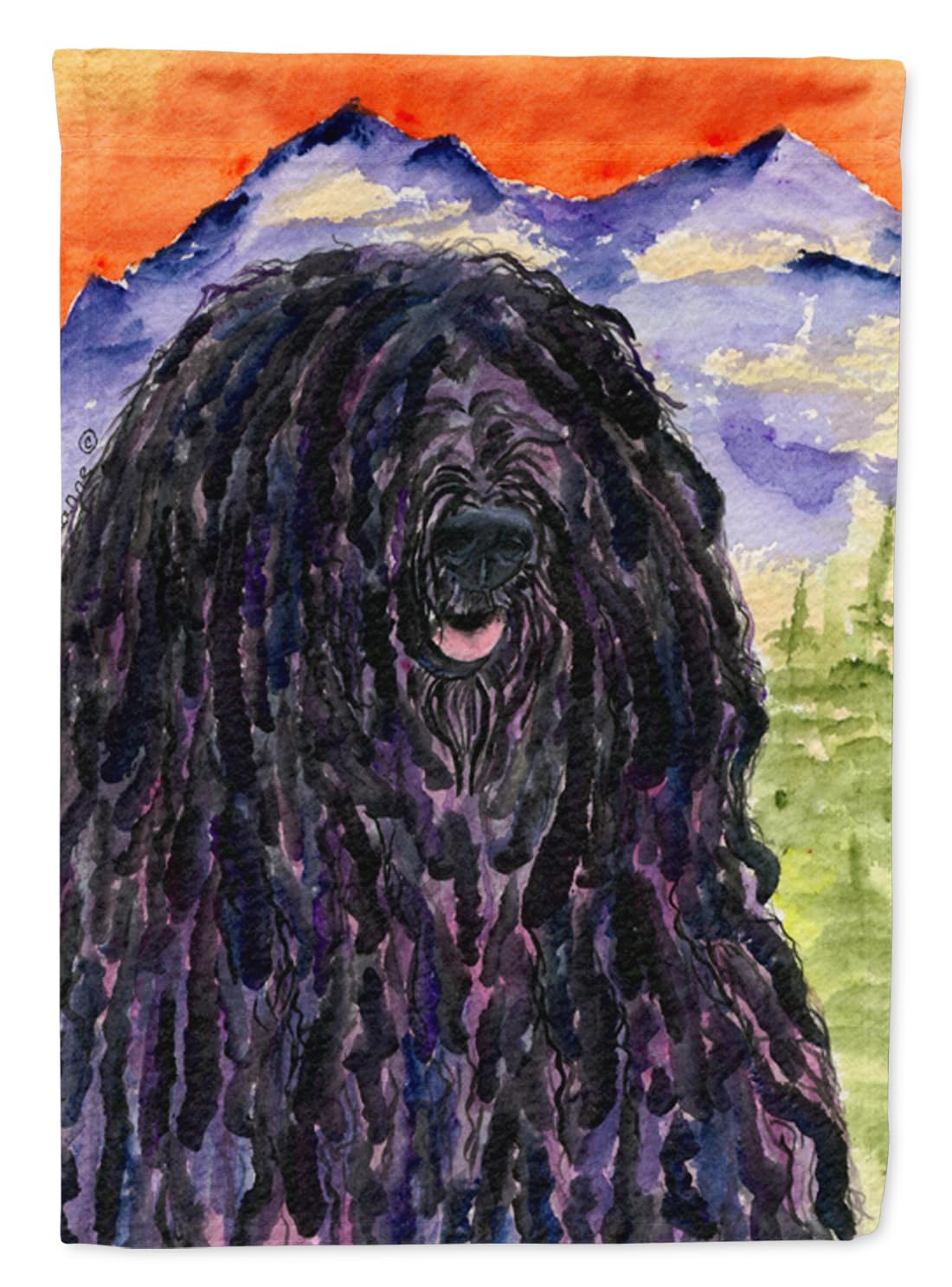 Caroline's Treasures SS8623GF Puli Dog Garden Flag - Colorful Outdoor Decorative Yard Banner for Mailbox, Patio, Flower Beds & Lawn Decor | Perfect for Seasonal Celebrations & Home Garden Decorations