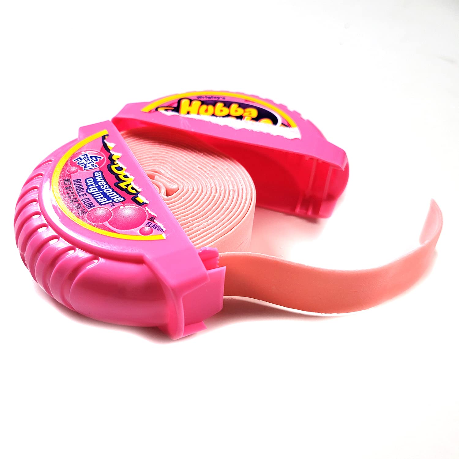 Wrigleys Bubble Tape Gum (2 Pack) - Long-Lasting Chewing Gum with 2 Free Gosutoys Stickers - Perfect for Parties, Gifts & On-the-Go Snacking
