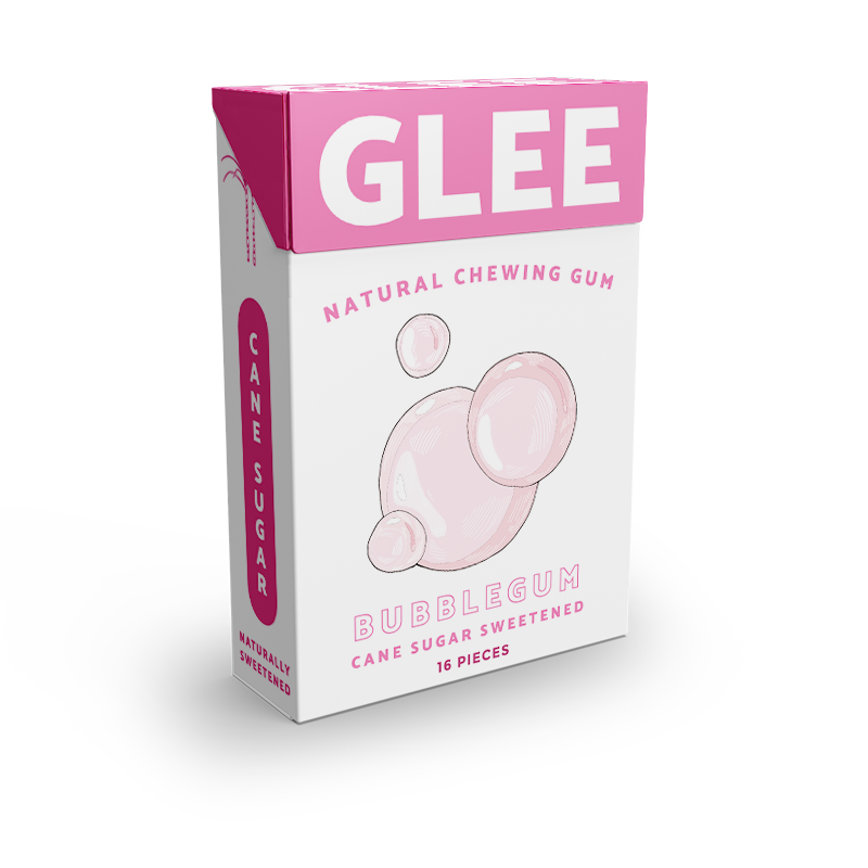 Glee Gum Bubble Gum - Natural Chewing Gum for Kids & Adults | Sugar-Free, Vegan, Non-GMO | Perfect for Parties, School, and On-the-Go Snacking