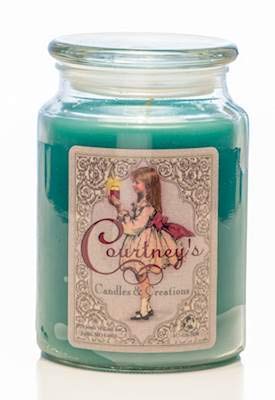 Courtney's Candles O' Christmas Tree Highly Scented 26oz Large Jar Candle - Holiday Home Decor, Christmas Gift & Cozy Winter Ambiance