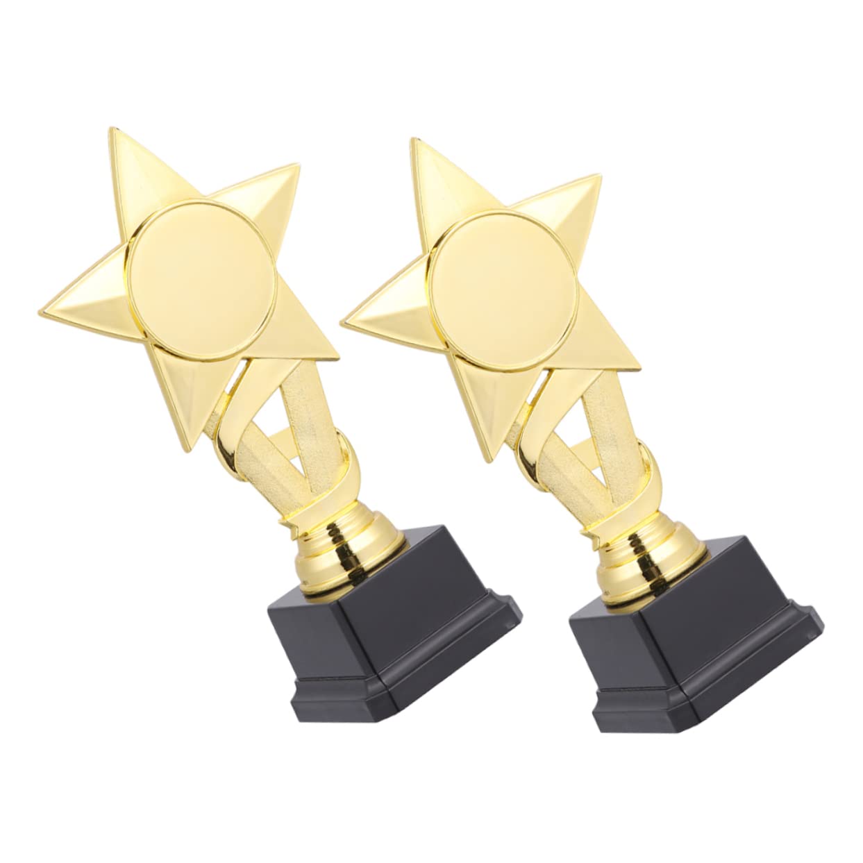 2PCS Plastic Star Award Trophies for Winners - Party Supplies & Rave Favors for Boys and Girls | Perfect for Sports Awards, School Competitions & Birthday Celebrations