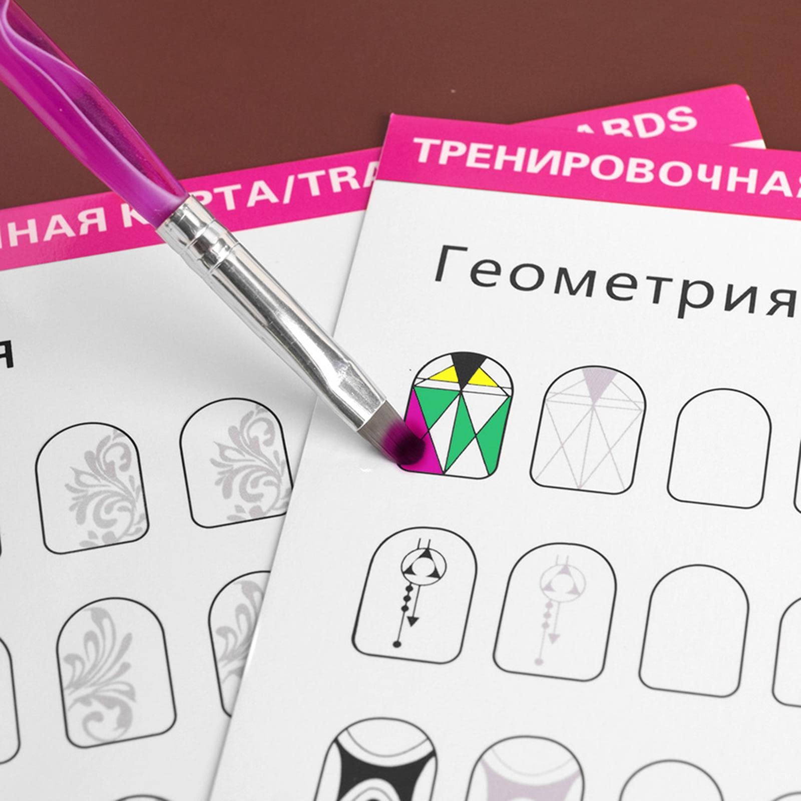 12x Nail Art Practice Templates - Professional Drawing Guide Book for Beginners & DIY Nail Design - Perfect for Salon Training, Home Practice, and Nail Art Enthusiasts