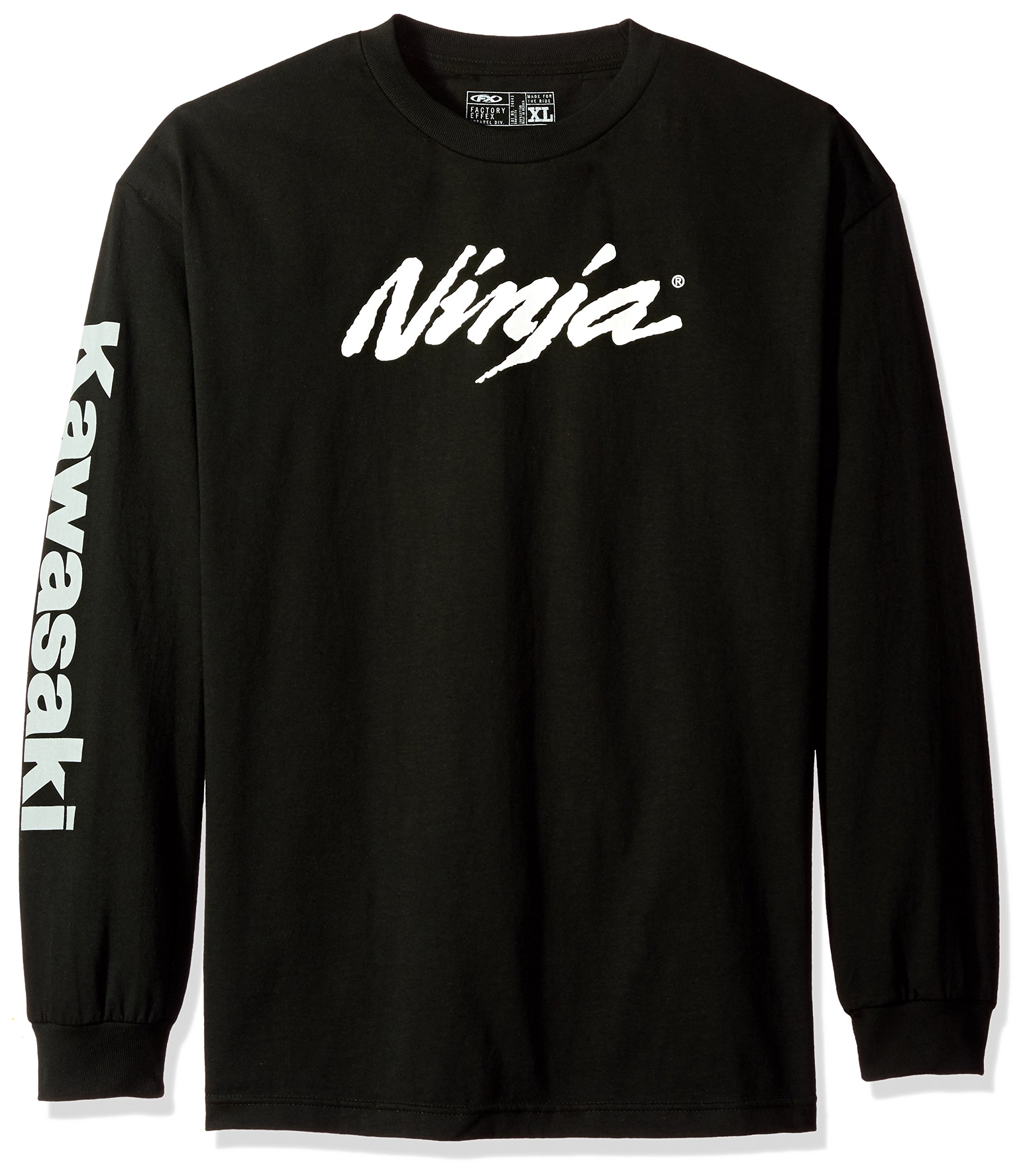 Factory Effex 17-87112 Ninja Long Sleeve T-Shirt for Men - Black, Medium - Motorcycle Riding, Streetwear Fashion & Casual Wear