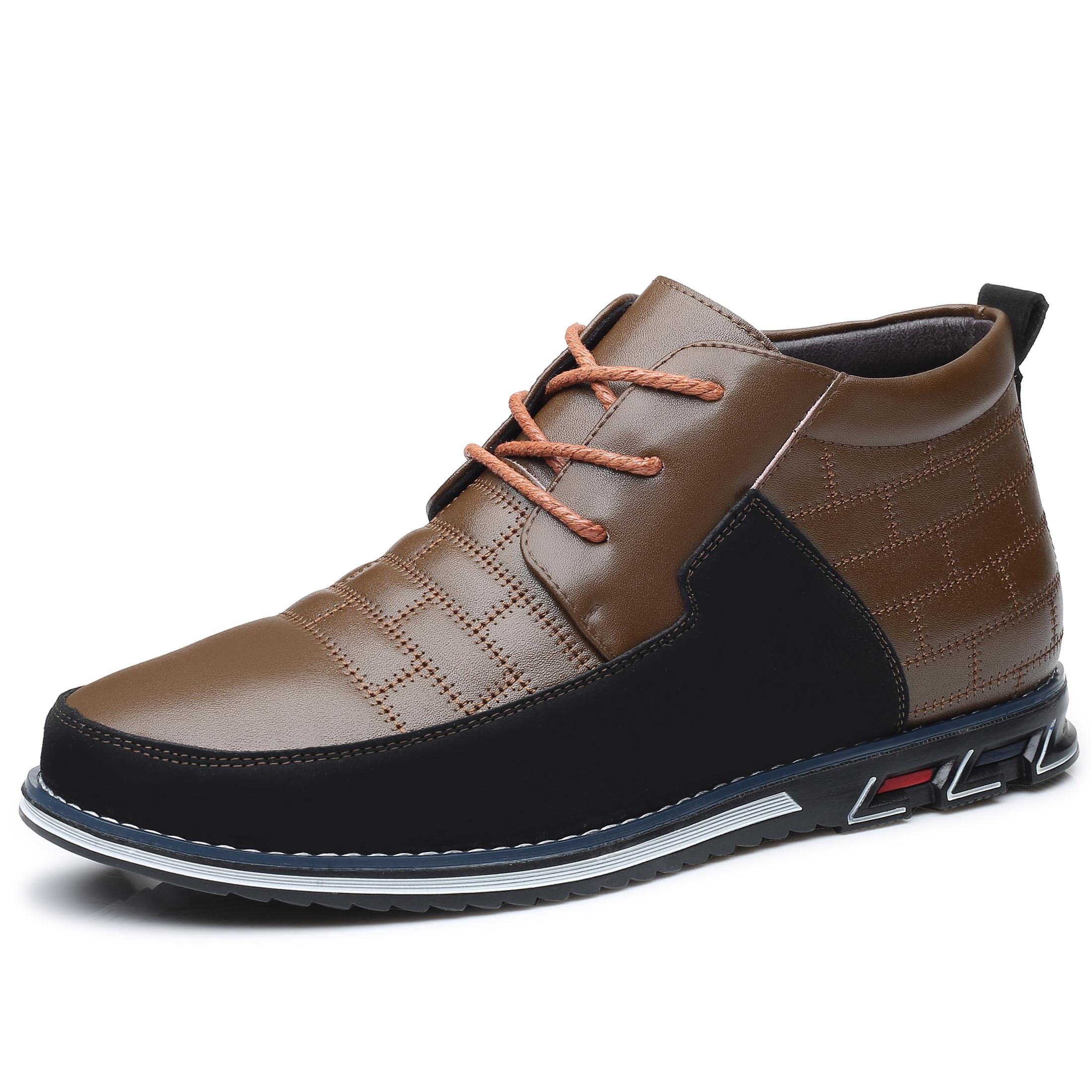 COSIDRAM Men's High-Top Loafers - Comfortable Walking Sneakers Boots for Casual Wear | Perfect for Daily Outfits, Work & Outdoor Activities