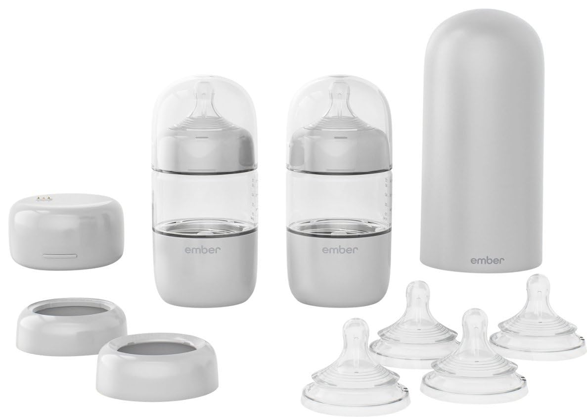 Ember Baby Bottle System Plus - Smart Temperature Control Baby Bottle for Newborns & Infants | Perfect for Feeding at Home, Travel & On-the-Go