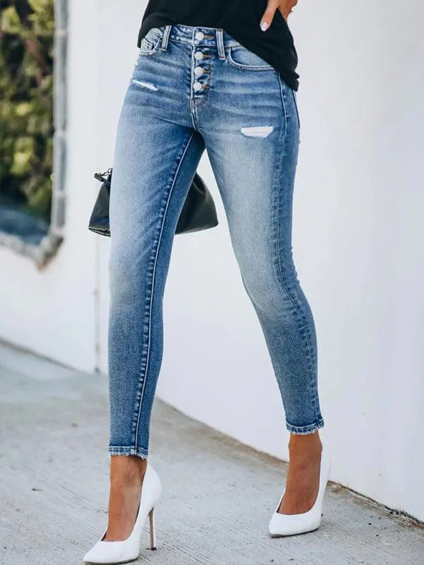 Women's High Waist Stretch Denim Jeans - Comfortable Slim Fit Skinny Jeans for Everyday Casual Wear | Perfect for Work, Dating & Weekend Outfits