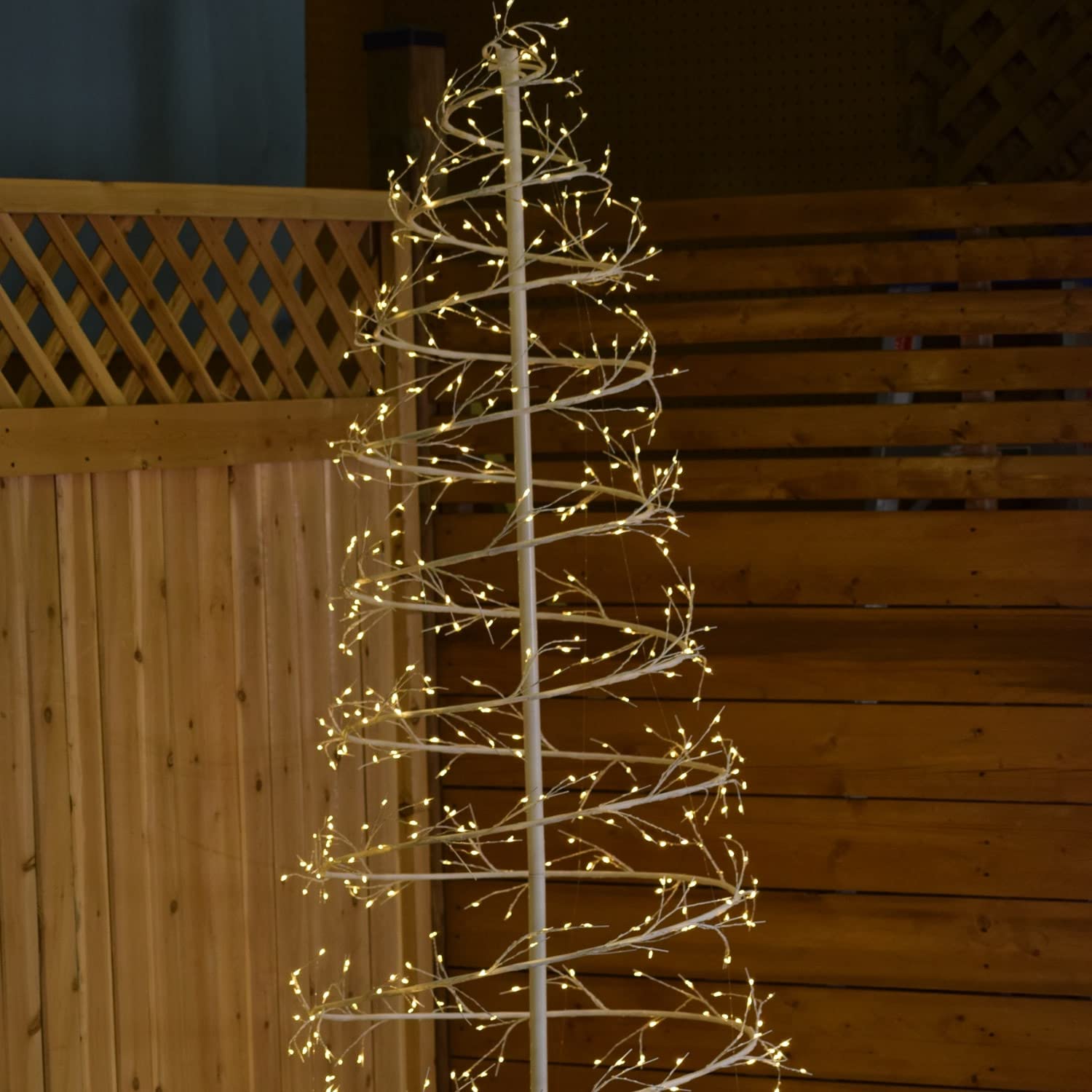 Hi Line Gift Ltd. White Revolve Tree - Perfect for Christmas Decorations, Home & Office Holiday Decor, Festive Centerpiece