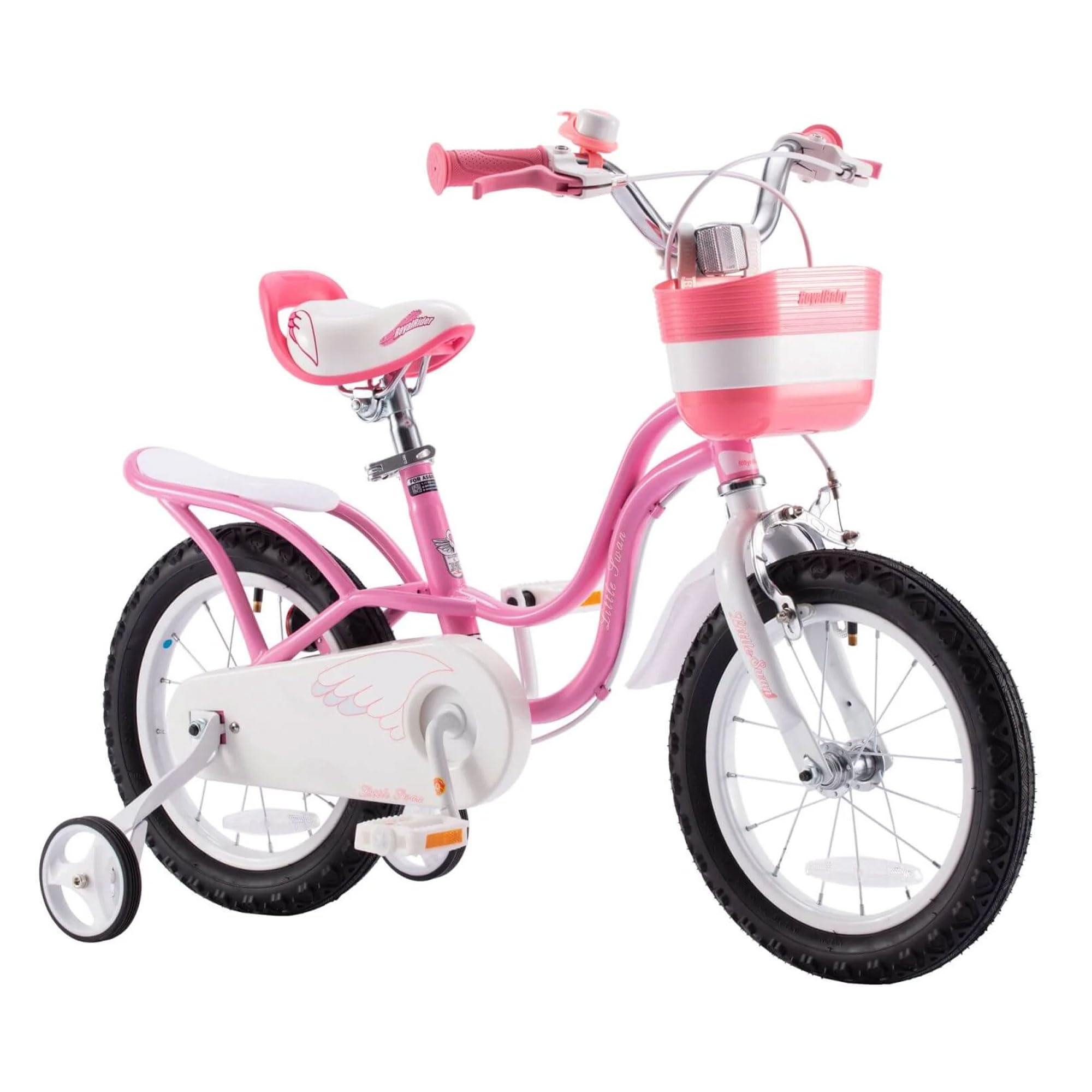 Royalbaby Princess Girls Bike 12-20 Inch Kids Bicycle with Basket for Ages 3-12 | Perfect for Outdoor Play, Park Rides & Neighborhood Adventures