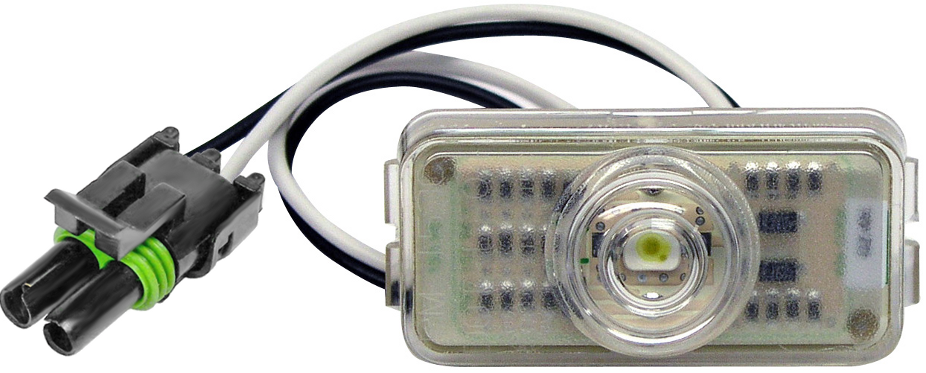 Piranha® LED M153C MV PKD White Hard Shell Connector Utility & License Light - Perfect for Trucks, Trailers & Off-Road Vehicles
