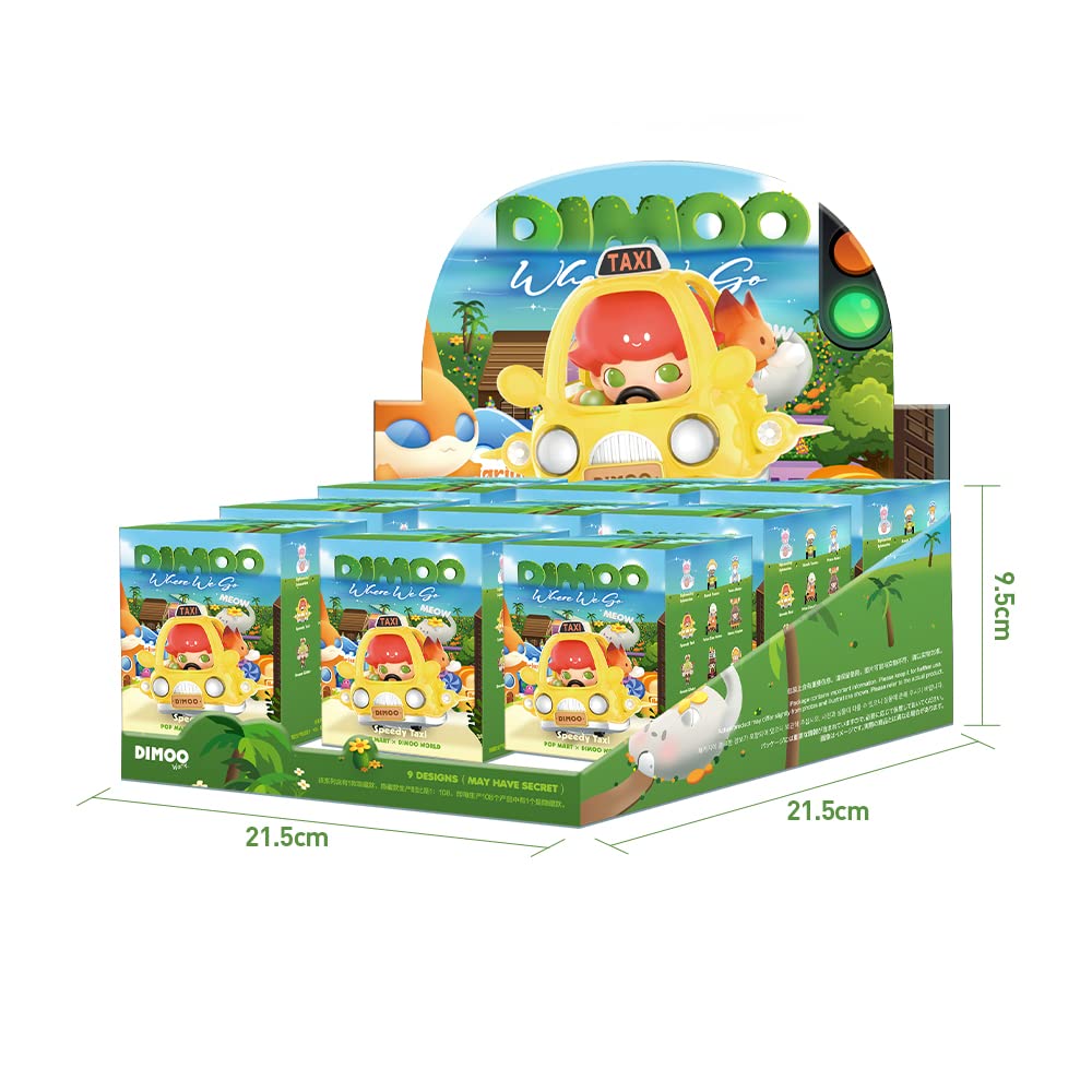 POP MART DIMOO Where We Go Blind Box Figures - Random Design Collectible Toy Set (9PC) for Modern Home Decor & Desk Accessories | Perfect for Office Display, Gift Giving & Anime Fans Collection