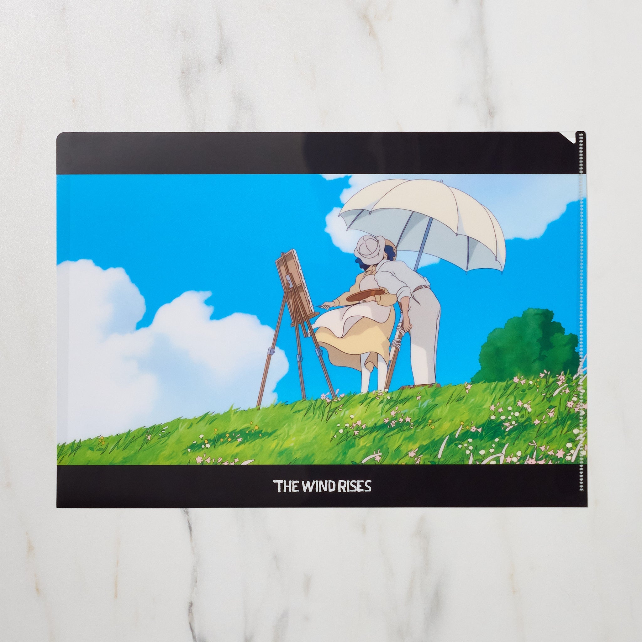 Studio Ghibli The Wind Rises A4 Clear File Folder - Anime Scenes Document Organizer for Office, School & Art Supplies Storage - Perfect for Ghibli Fans & Collectors