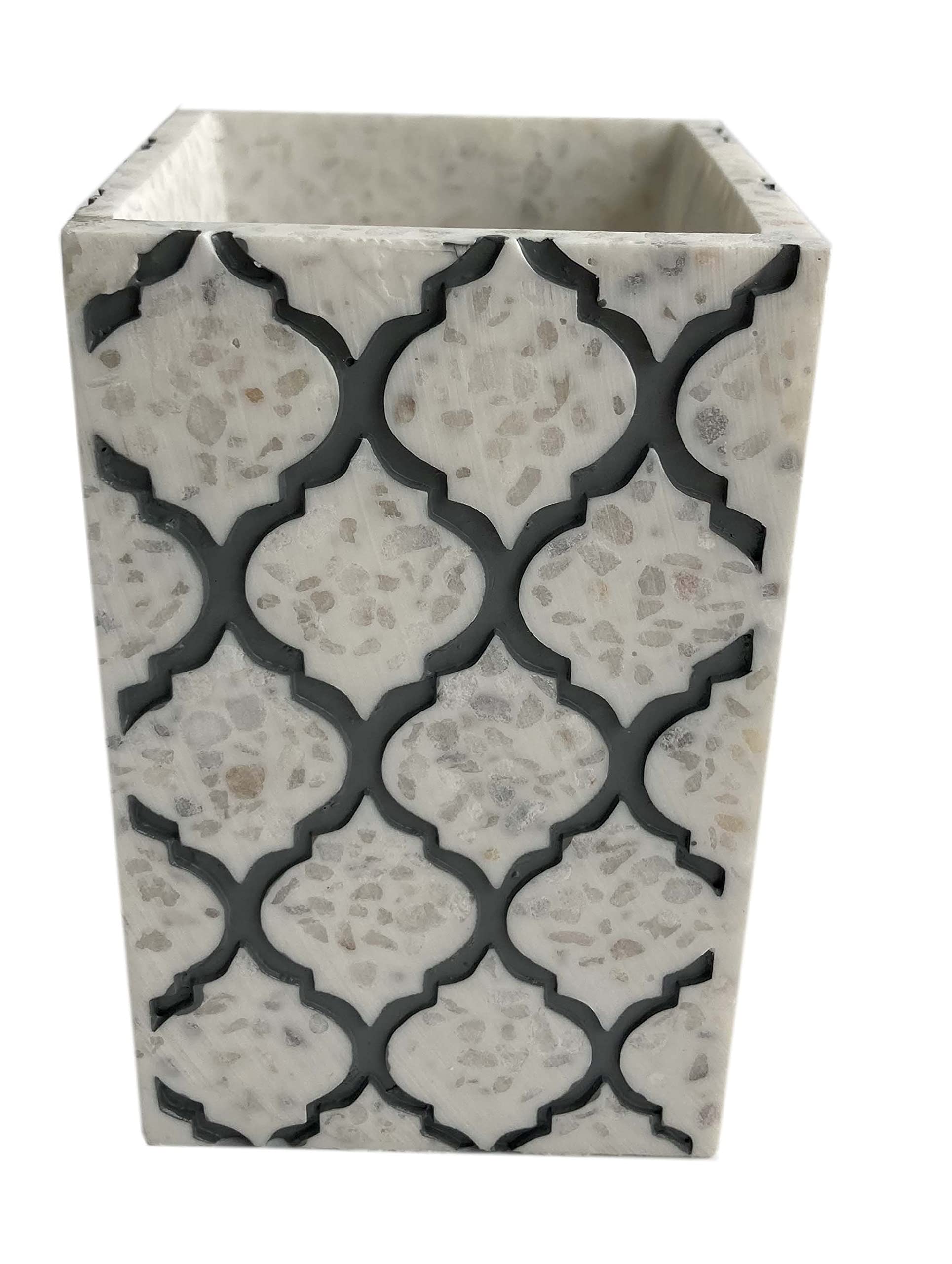 Modern Classic Bathroom Accessories Set - Contemporary Shower & Tub Décor with Tumbler | Versailles Inspired Design for Bathroom, Spa & Guest Room Decor