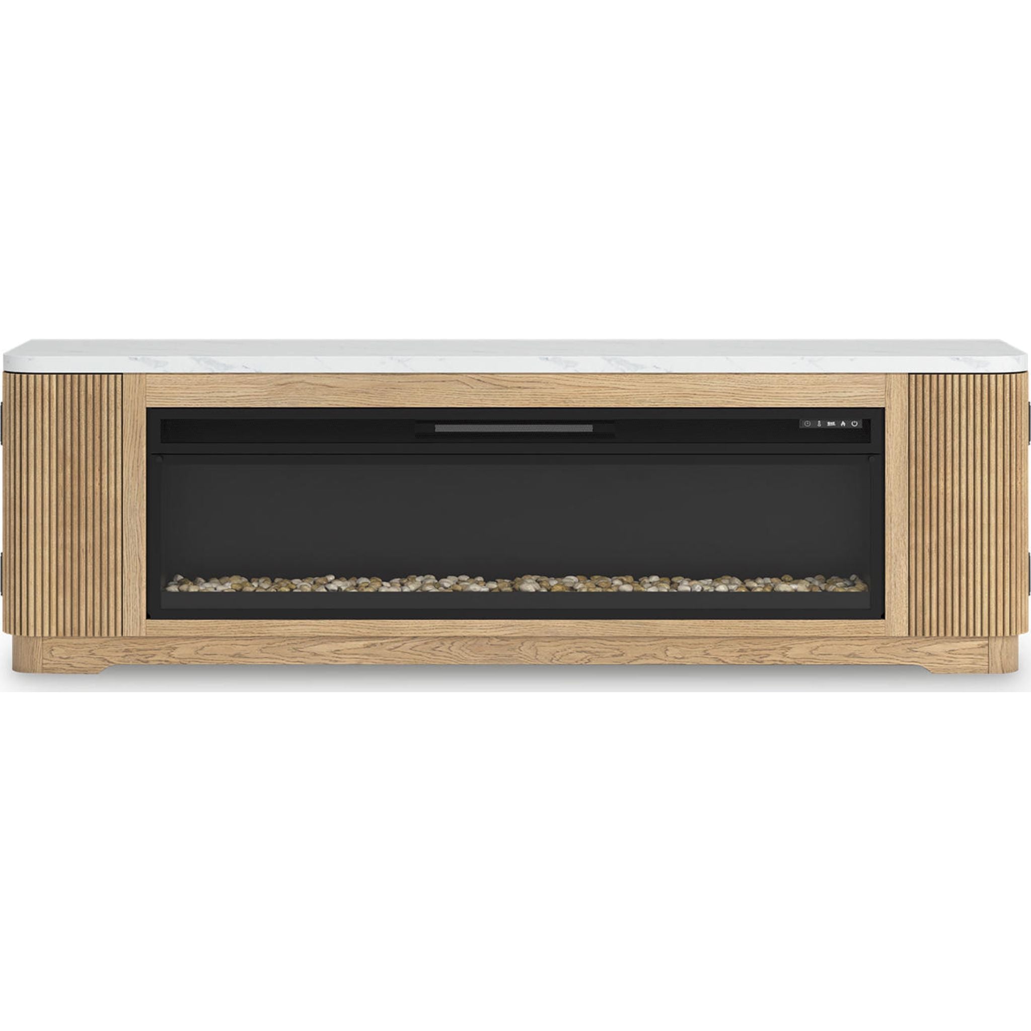 Modern Camdill TV Stand with Built-in Electric Fireplace - Stylish Entertainment Center for Living Room, Bedroom & Home Theater