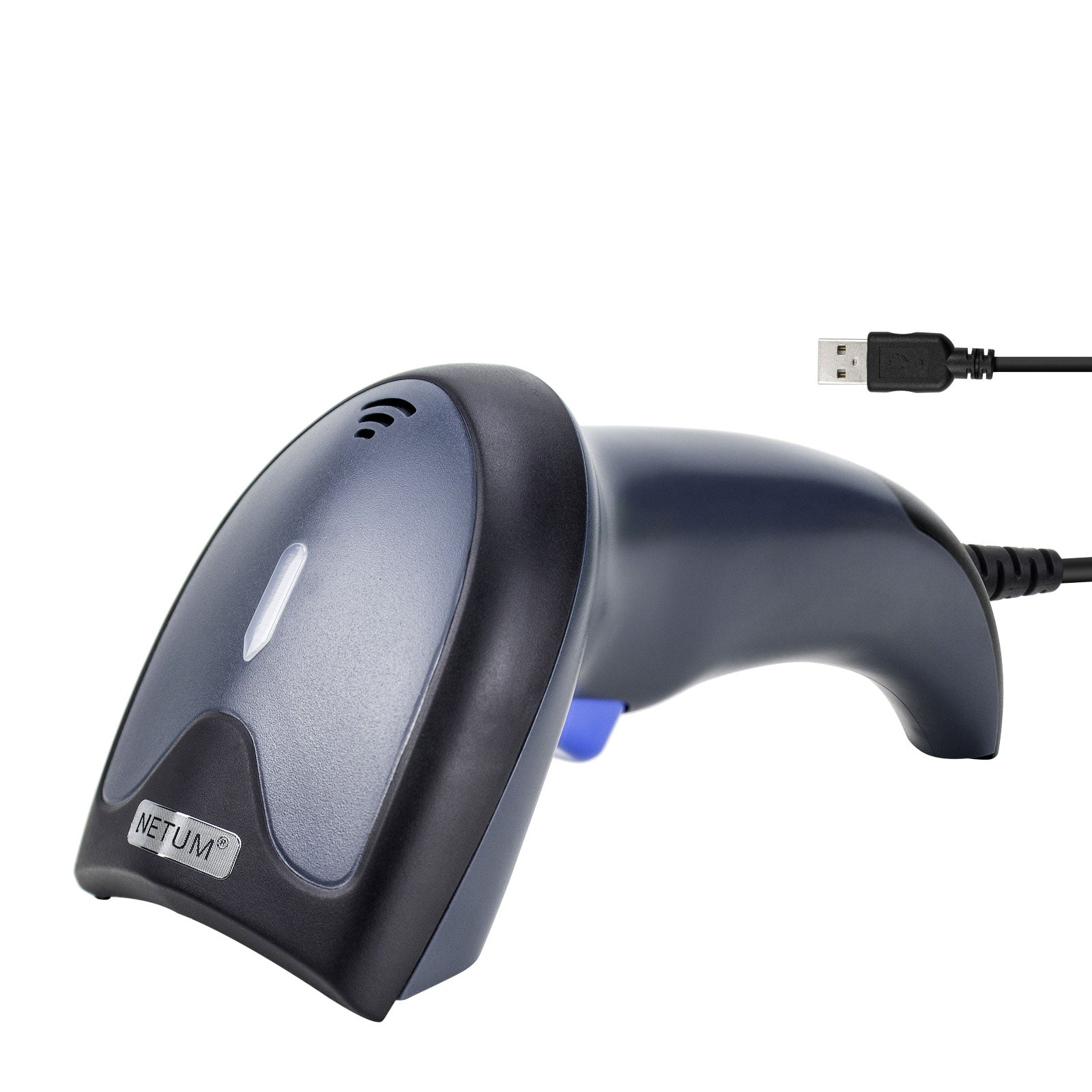 W3 1D USB Barcode Scanner - Fast & Accurate QR Code Reader for Retail, Warehouse, and Inventory Management | Compatible with PC, POS, and Android Devices