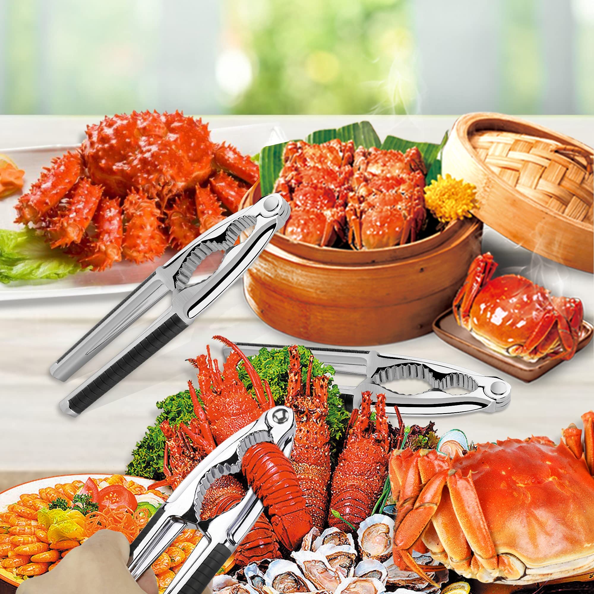 5-Piece Crab & Lobster Cracker Set - Seafood Kitchen Tools for Home & Parties