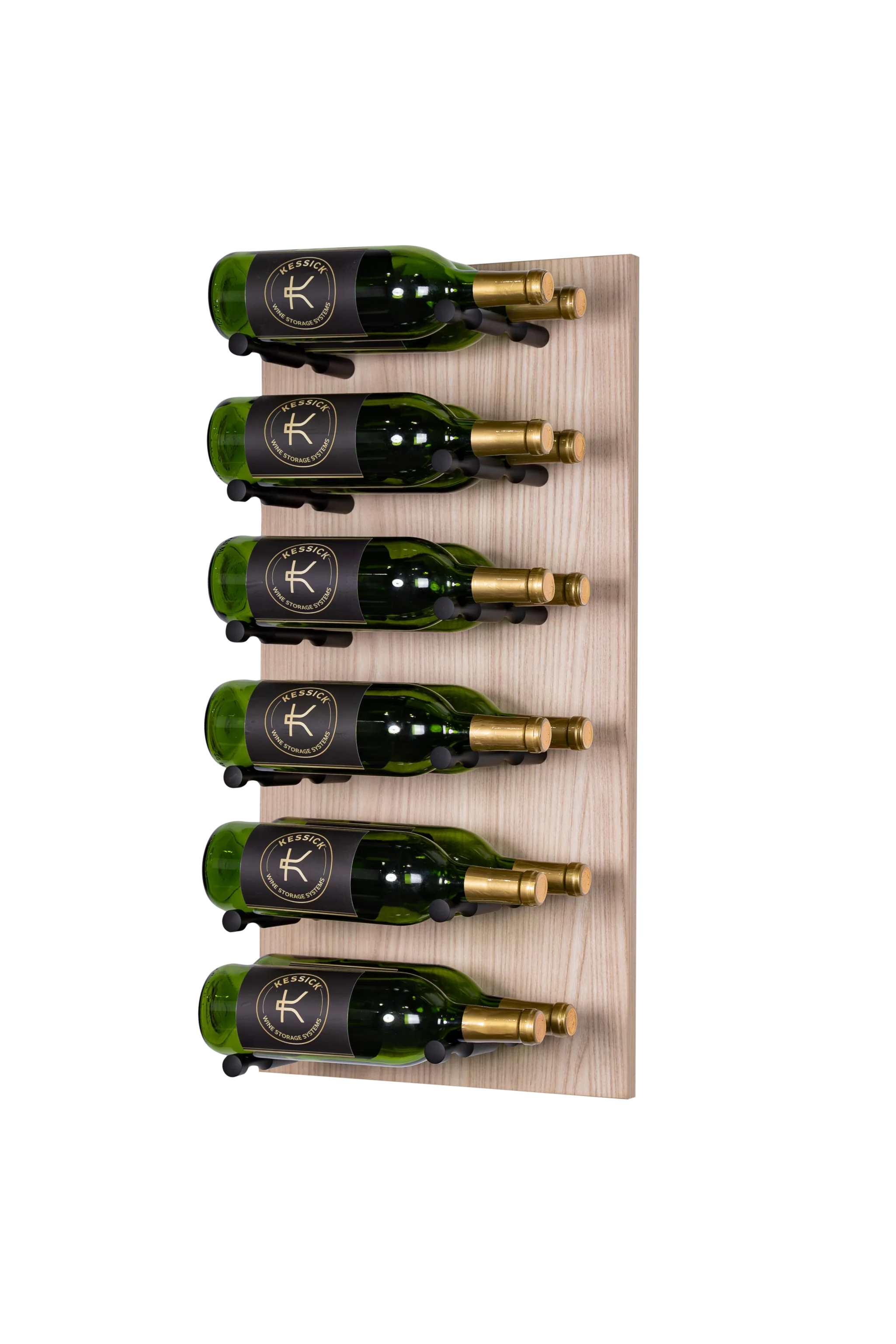 Kessick Wine as Art 14x28 Inch Label Forward Vertical Textured Panel Wine Rack - Perfect for Home Bar, Kitchen, Dining Room & Wine Cellar Storage