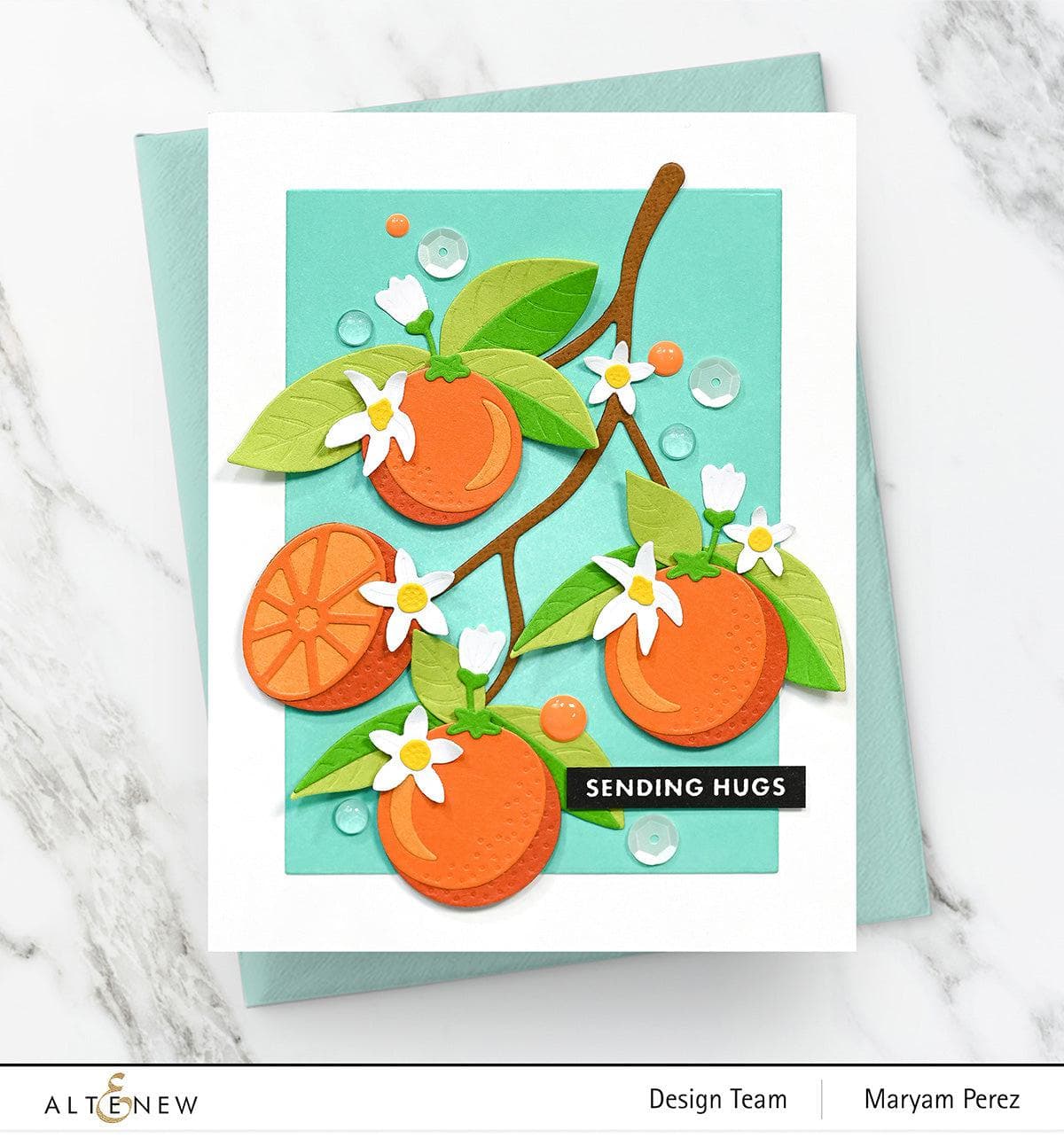 Orange Blossom Die Set for Scrapbooking, Card Making & DIY Crafts - Floral Cutting Dies for Paper Crafting, Invitations & Home Decor