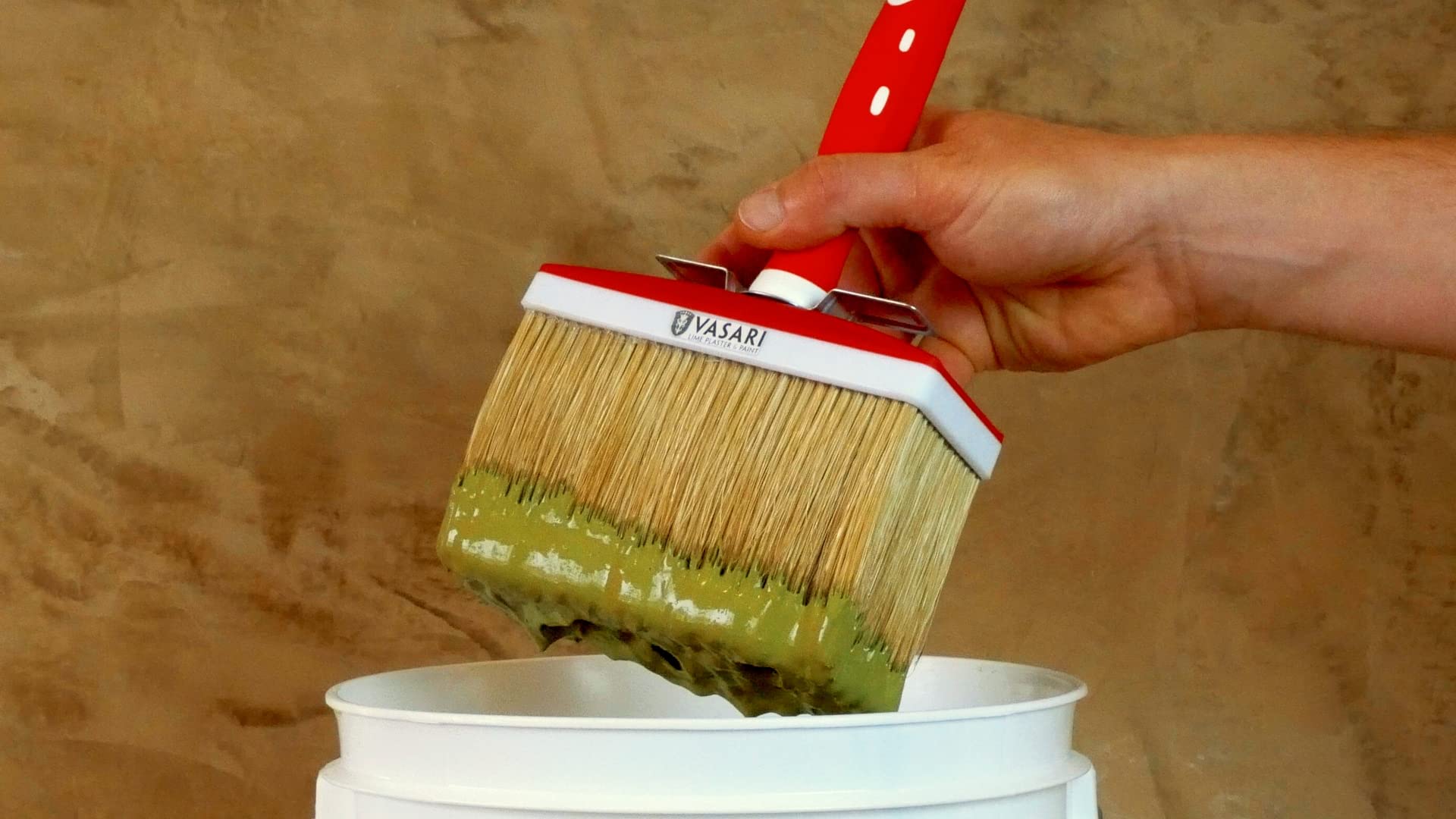 Vasari 6 Inch Lime Paint Brush - Professional Quality for Walls, Furniture & DIY Projects - Perfect for Home Decor, Renovation & Artistic Painting