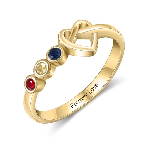 A02 3 Birthstones-Gold