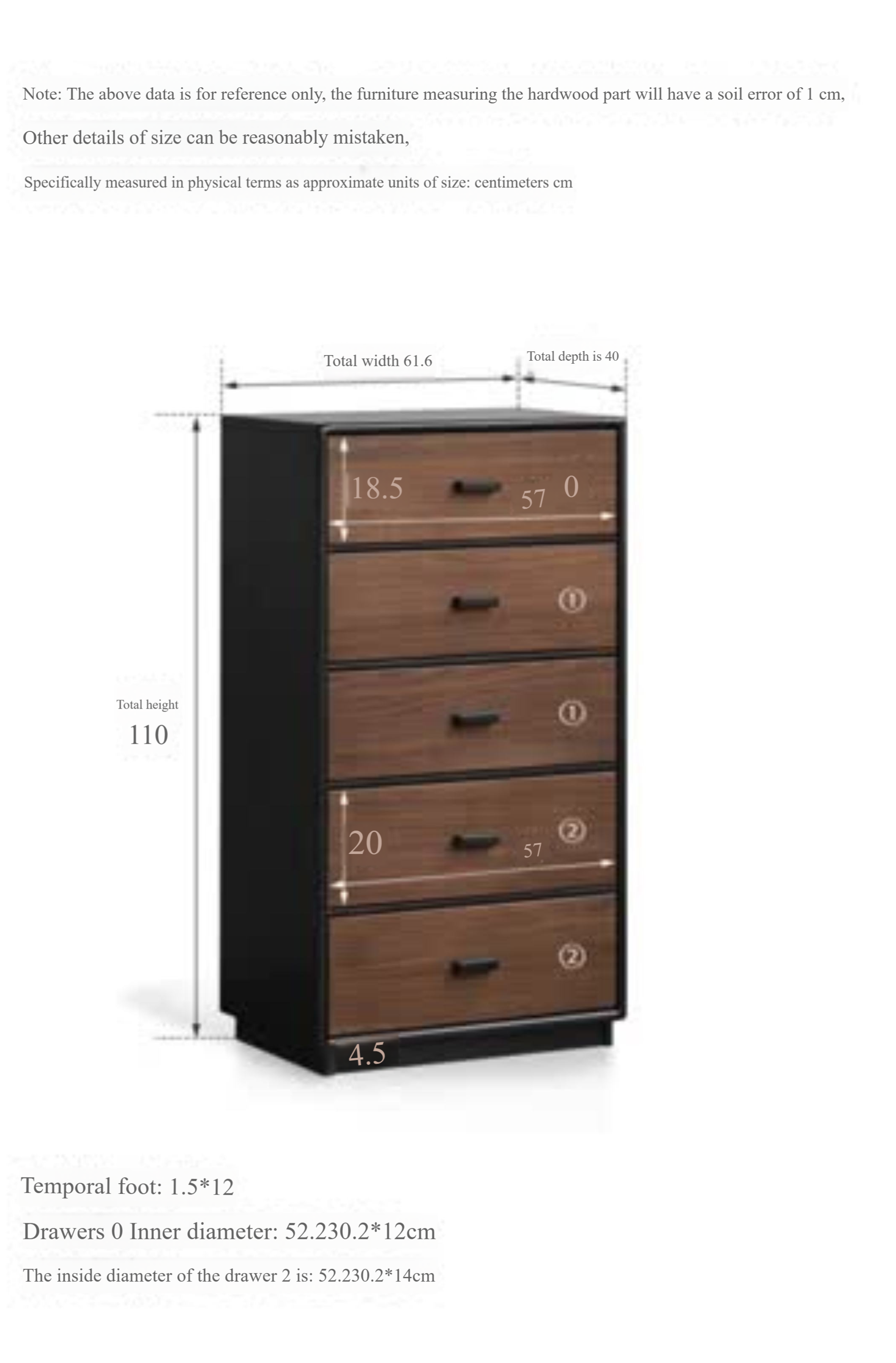 Solid Oak Wood Italian Light Luxury Chest of Drawers - Elegant Bedroom Dresser for Master Suite & Guest Room Storage