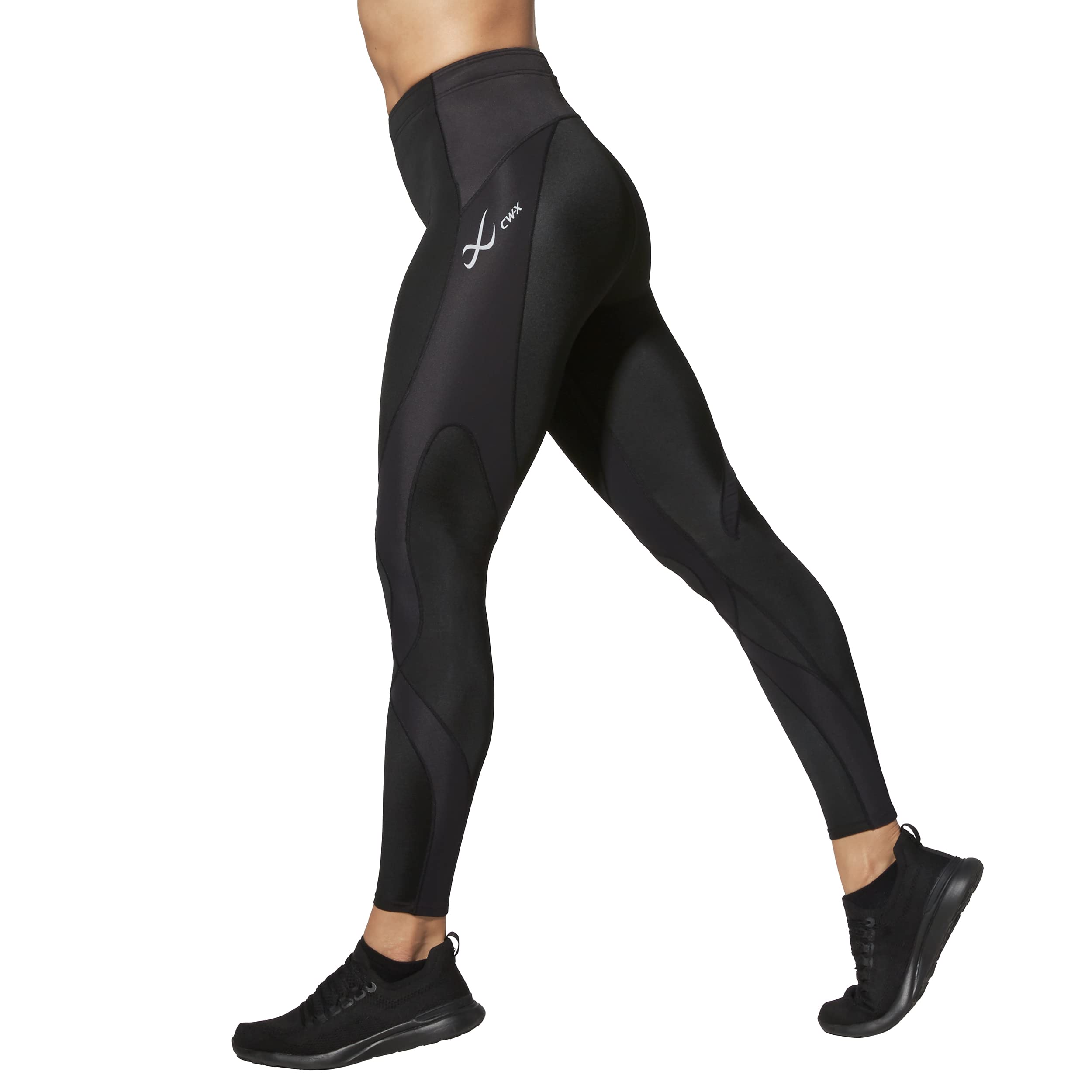 CW-X Women's Stabilyx Joint Support Compression Tight - Running & Recovery Leggings for Women with Targeted Muscle Support - Perfect for Marathon Training, Gym Workouts & Post-Exercise Recovery