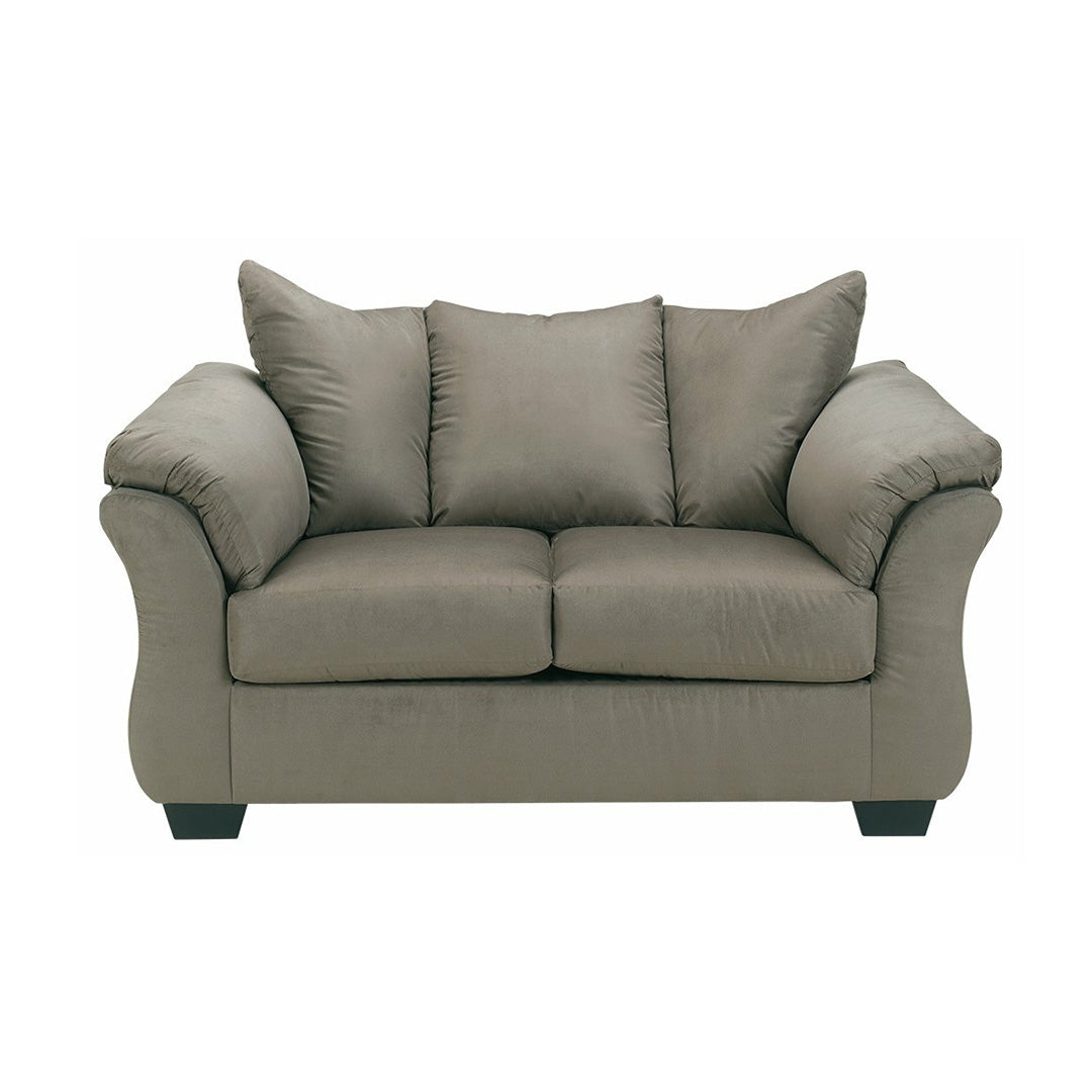 Darcy Loveseat - Modern Upholstered Sofa for Small Spaces, Living Room, Apartment | Comfortable 2-Seater Couch with Sturdy Wooden Legs | Perfect for Relaxing, Reading & Entertaining Guests