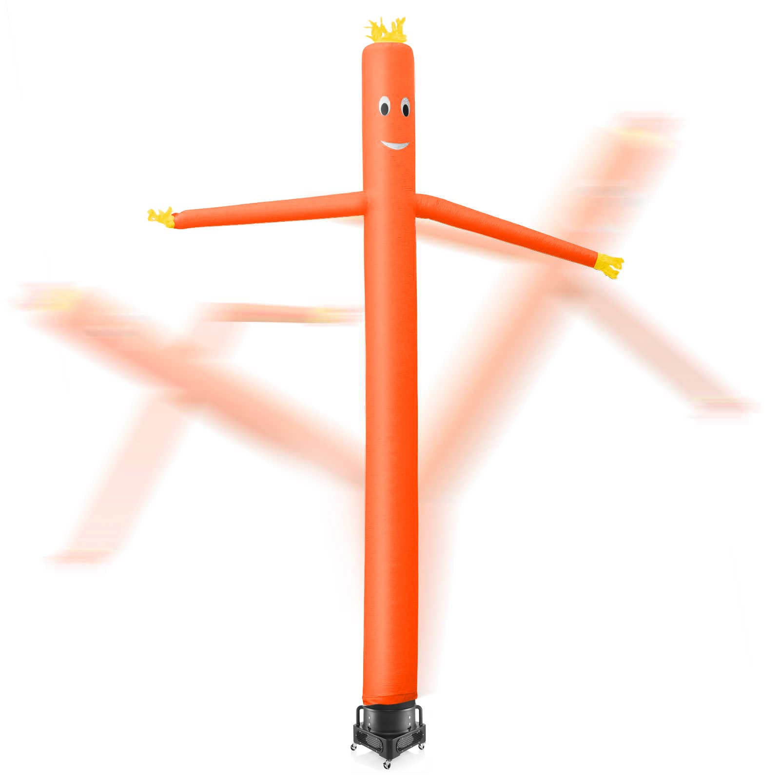 20ft Tall Orange Air Inflatable Dancer Tube Puppet with Blower Fan - Halloween Party Decoration, Car Dealership Promotion, Grand Opening Event Advertising