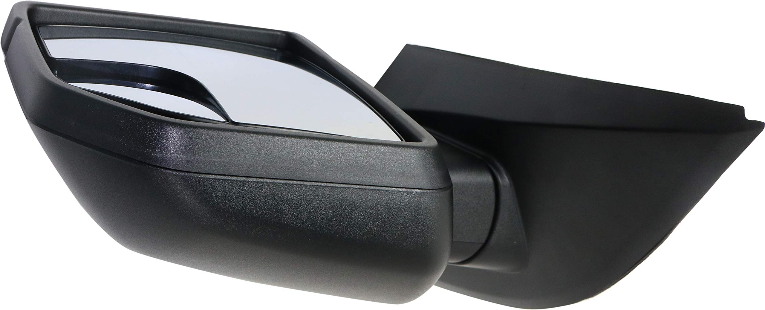 Kool Vue Manual Fold Non-Electric Mirrors for Ford F-150 2015-2018 - Driver & Passenger Side Mirrors with Spotter Glass (No Signal Light/Memory/Puddle Lamp/Auto-Dimming) - Perfect for Off-Roading, Towing & Daily Driving