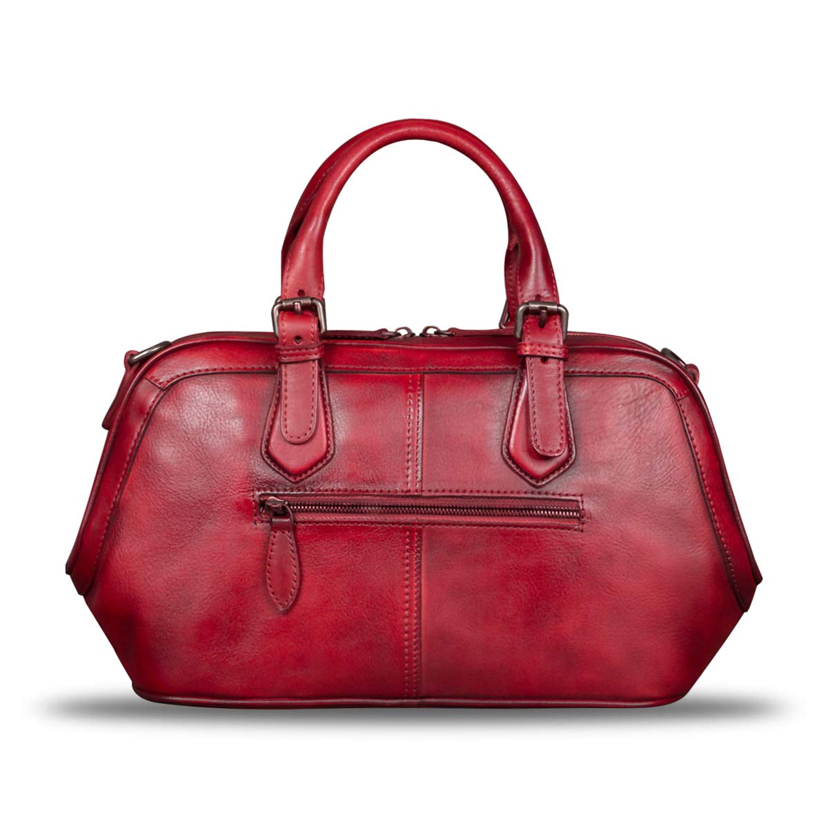 Genuine Leather Handbag for Women - Top Handle Satchel Purse with Adjustable Shoulder Strap | Fashionable & Handmade Leather Bag for Work, Travel & Everyday Use