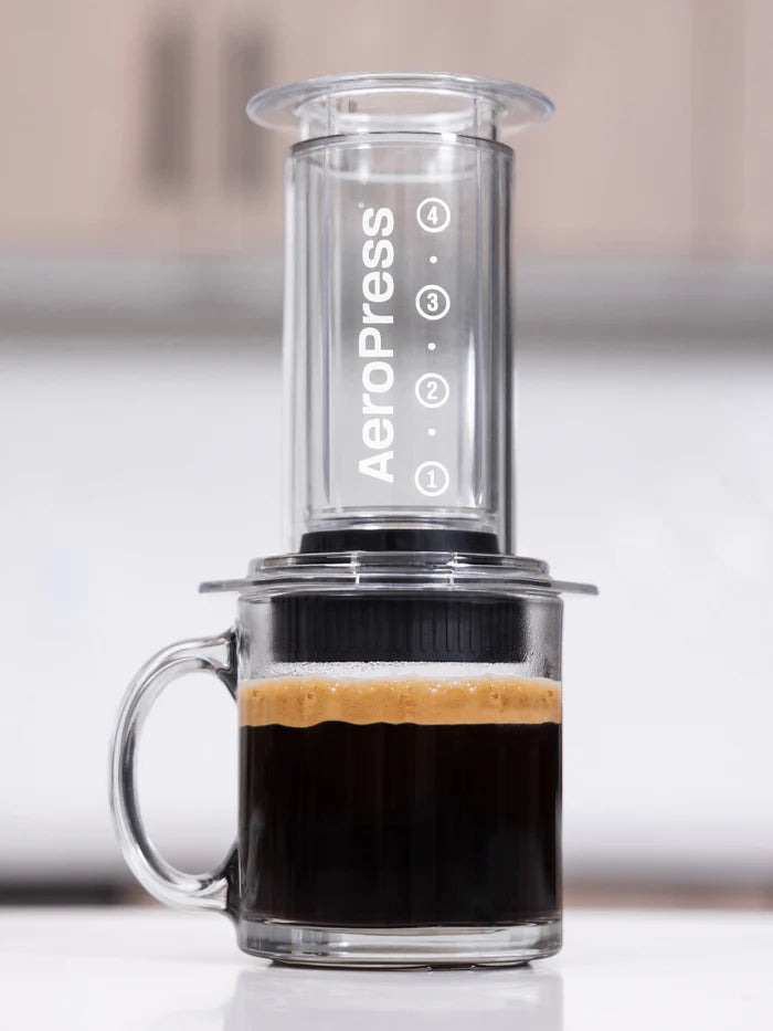 AeroPress Clear Coffee Maker – Portable Espresso & Coffee Brewing System for Travel, Camping & Home Use – BPA-Free & Easy to Clean