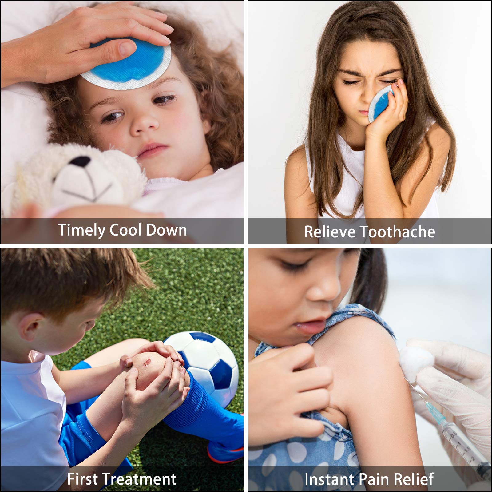 Reusable Ice Packs for Injuries - 24 Pack Soft Small Gel Ice Packs for Kids & Adults | Cold Compress for Pain Relief, Swelling, Wisdom Teeth, Face, Breast & Allergies | Perfect for First Aid, Sports Injuries, Post-Surgery Recovery & Daily Pain Management