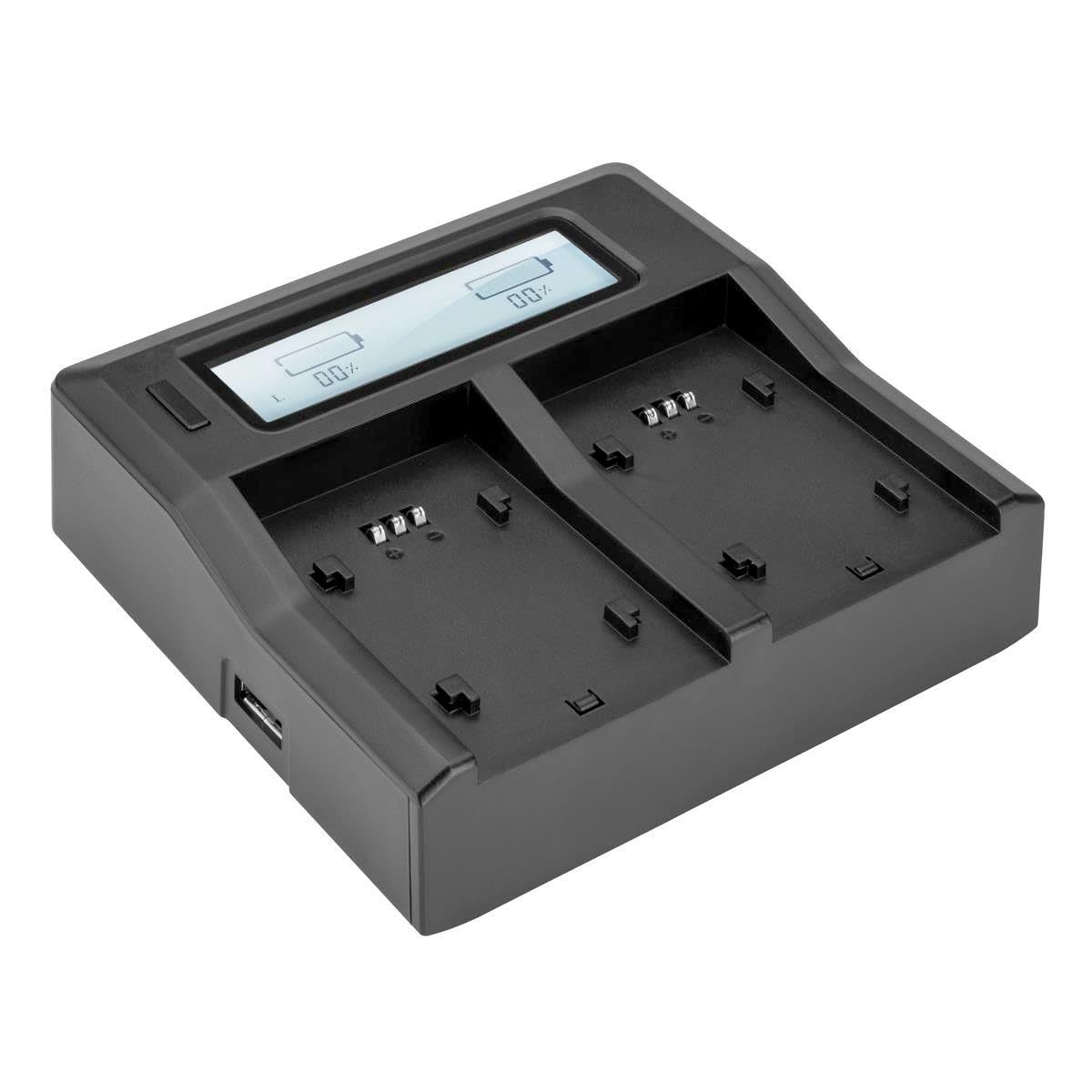 Dual Smart LCD Battery Charger for Canon LP-E17 & LP-E17N - Fast Charging with LCD Display - Perfect for Travel, Photography & Professional Use