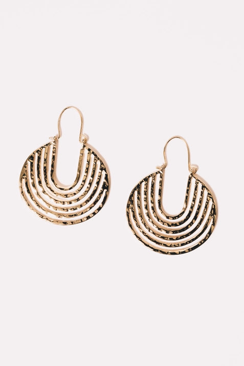 Anjuli Hoop Earrings - 18K Gold Plated Dangle Earrings for Women | Trendy & Elegant Jewelry Gift for Birthday, Anniversary & Special Occasions