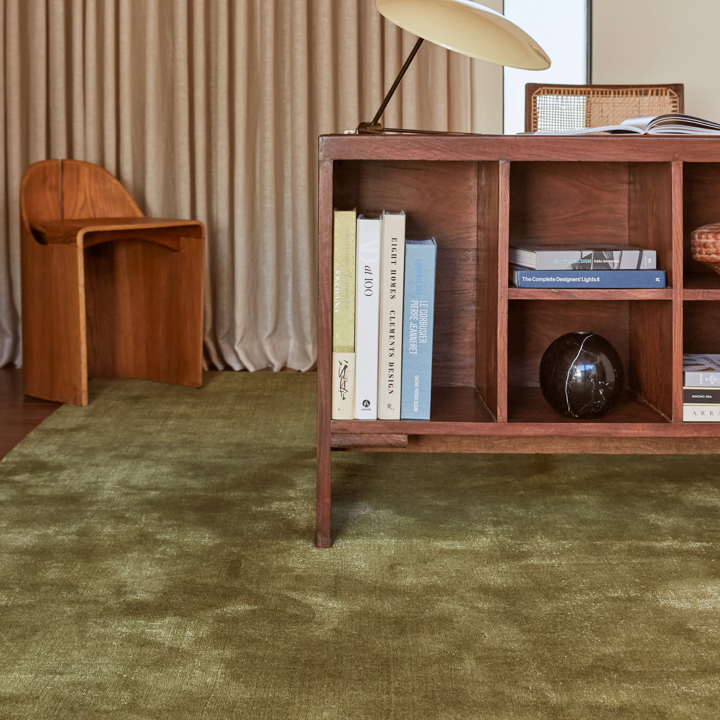 Arrel Speckled Wool Blend Area Rug in Verdant Green | Soft & Durable Natural Fiber Carpet for Living Room, Bedroom or Office | Eco-Friendly Home Decor