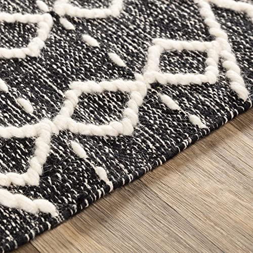 Mark&Day 5x7 Marlow Global Black Area Rug - Soft Beige Carpet for Living Room, Bedroom, Kitchen - Non-Slip & Durable (5' x 7'6