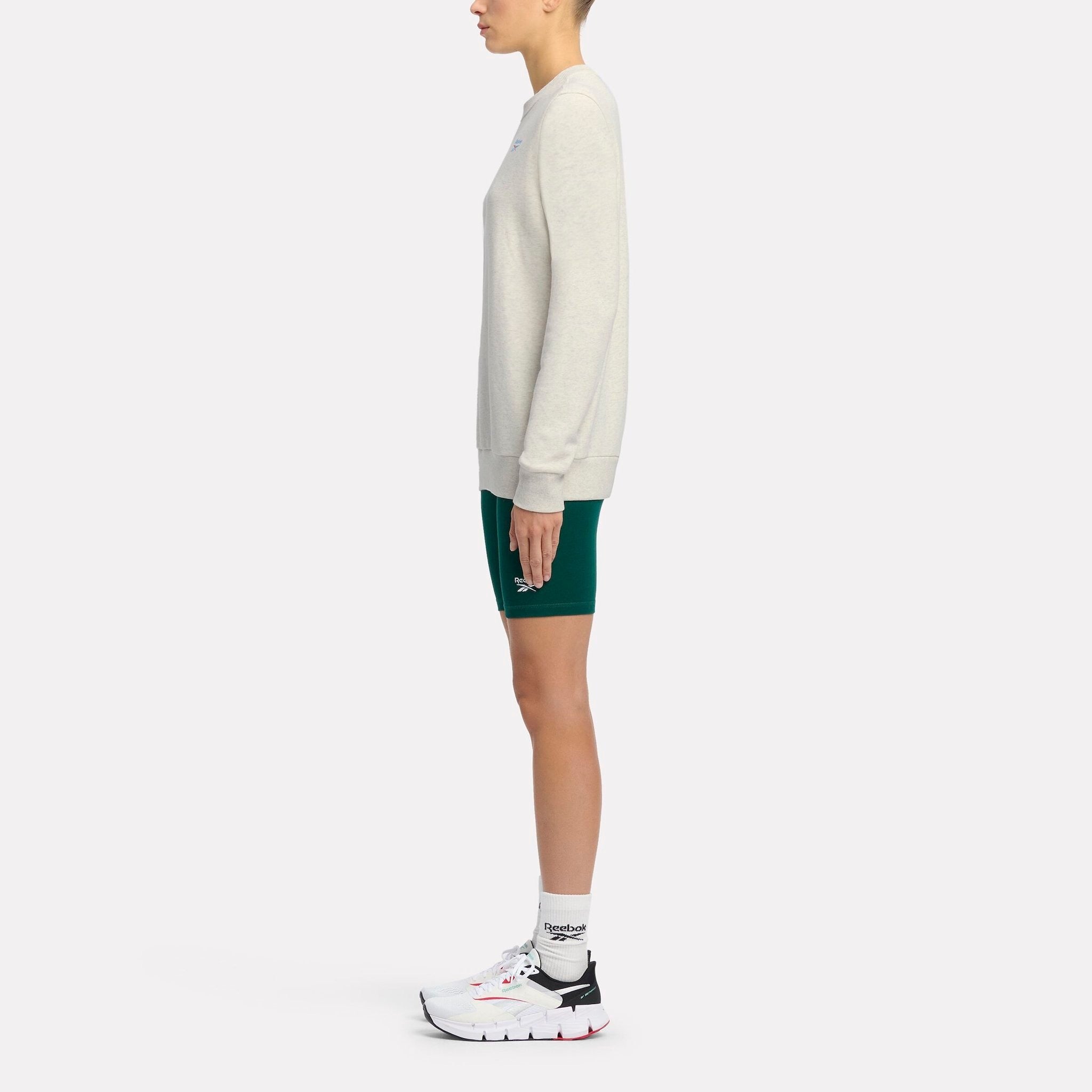 French Terry Crewneck Sweatshirt for Men - Soft & Comfortable Ri Sl Style - Chalk Melange Color - Perfect for Casual Wear, Gym & Lounge