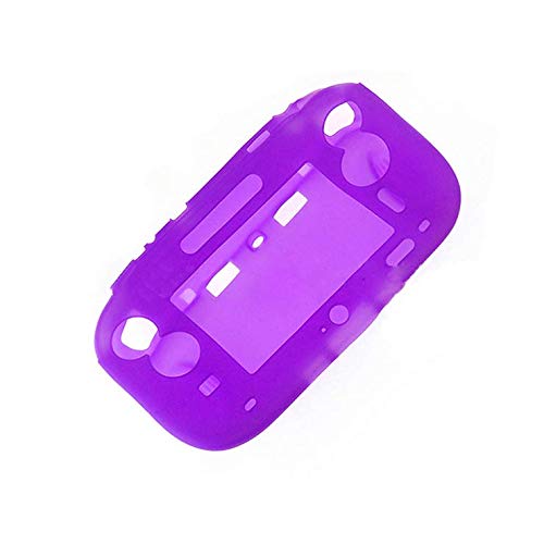Wii U Gamepad Controller Protective Soft Rubber Shell Case Cover - Shockproof & Anti-Slip Grip - Compatible with Wii U Gamepad (Purple) - Perfect for Gaming, Travel & Long Play Sessions