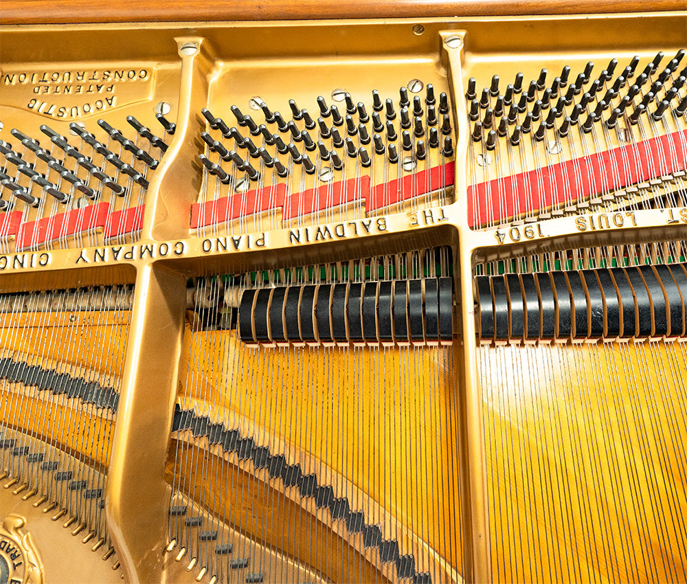 Baldwin 5'2 Model M Grand Piano - Satin Brown Finish | Used Premium Upright Piano with Serial Number 176599 | Perfect for Home, Studio & Concert Performances