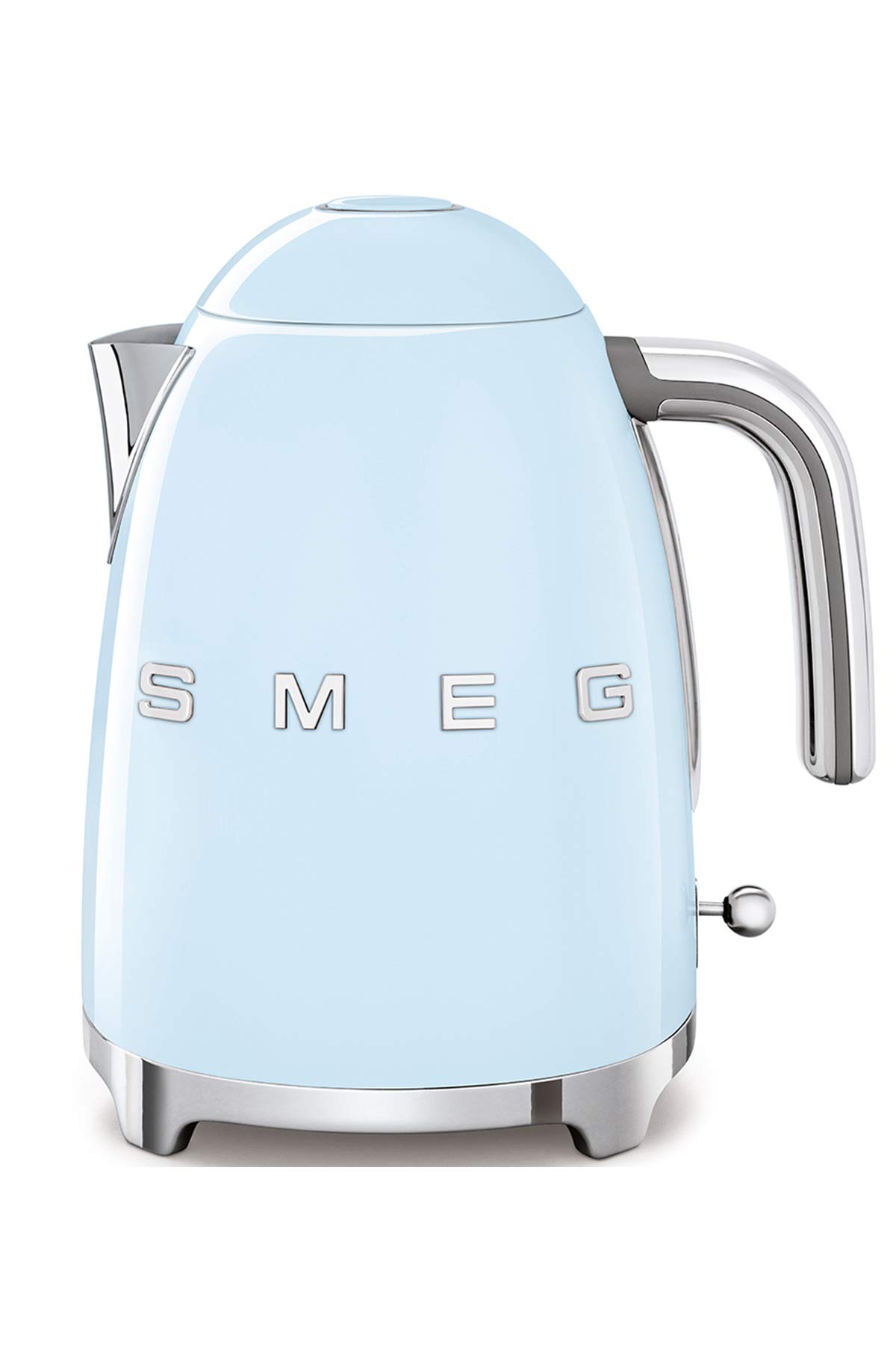 Smeg KLF03PBEU Electric Kettle - 7 Cup Capacity, Plastic & Stainless Steel, Pastel Blue - Perfect for Home, Office, or Dorm Room Use
