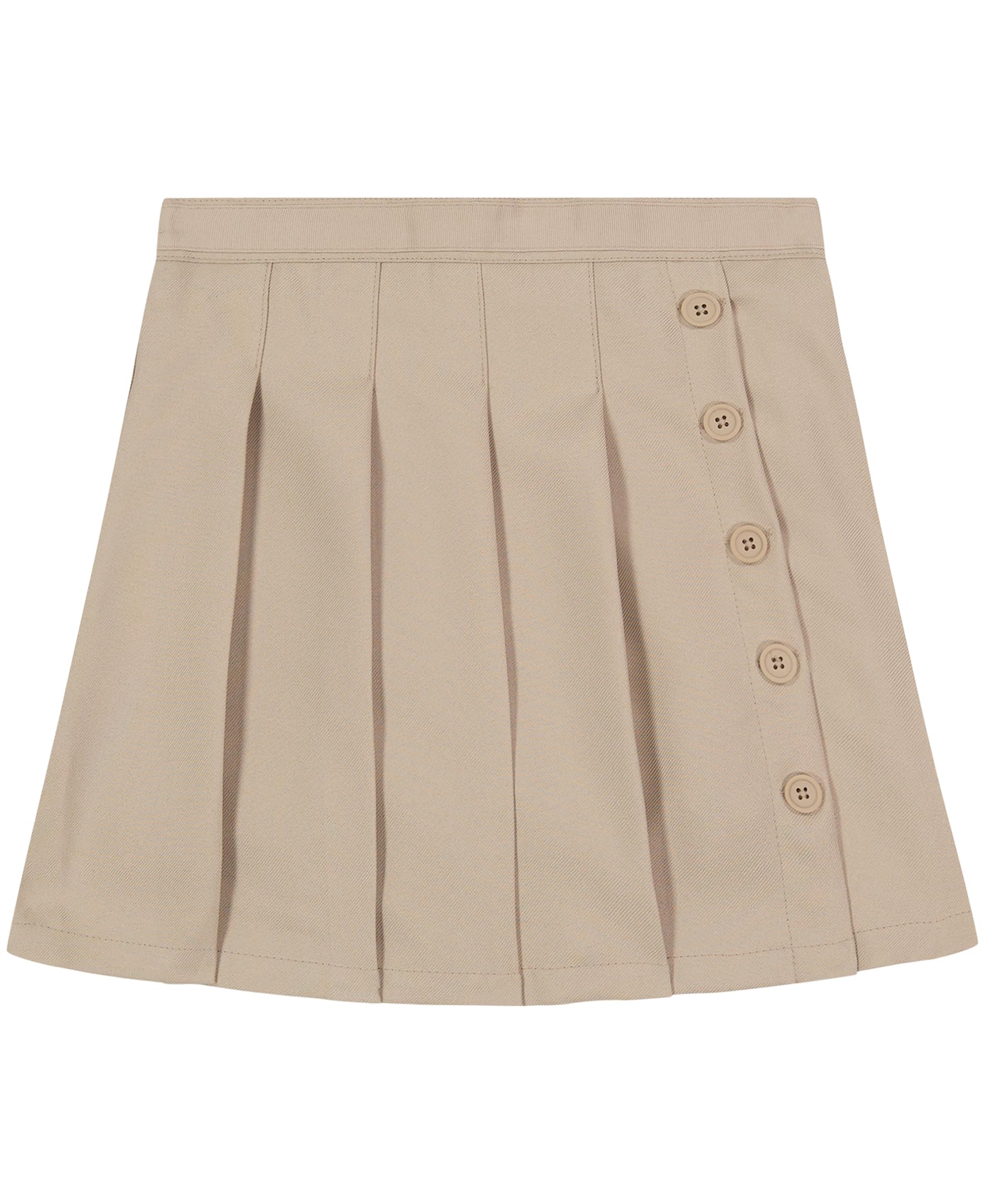 Nautica Girls' Pleated School Uniform Skirt with Built-in Undershorts - Stretch Knit Waistband, Easy Pull-On Design for Comfort & Style - Perfect for School, Church & Special Occasions