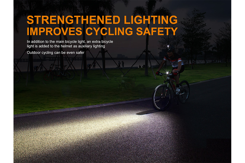 Fenix ALD 08 Bike Light Helmet Mount - Secure & Adjustable Bicycle Headlight Holder for Cycling, Night Riding & Outdoor Adventures