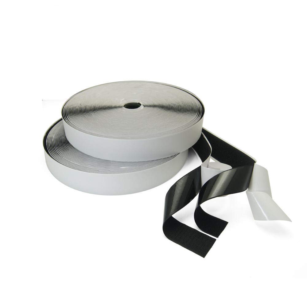 25M Heavy Duty Adhesive Tape Velcro Strips for Sofa Cushion Fixing - 1.6Cm Wide Double Sided Hook and Loop Fastener - Perfect for Furniture Repair, Home Decor & DIY Projects
