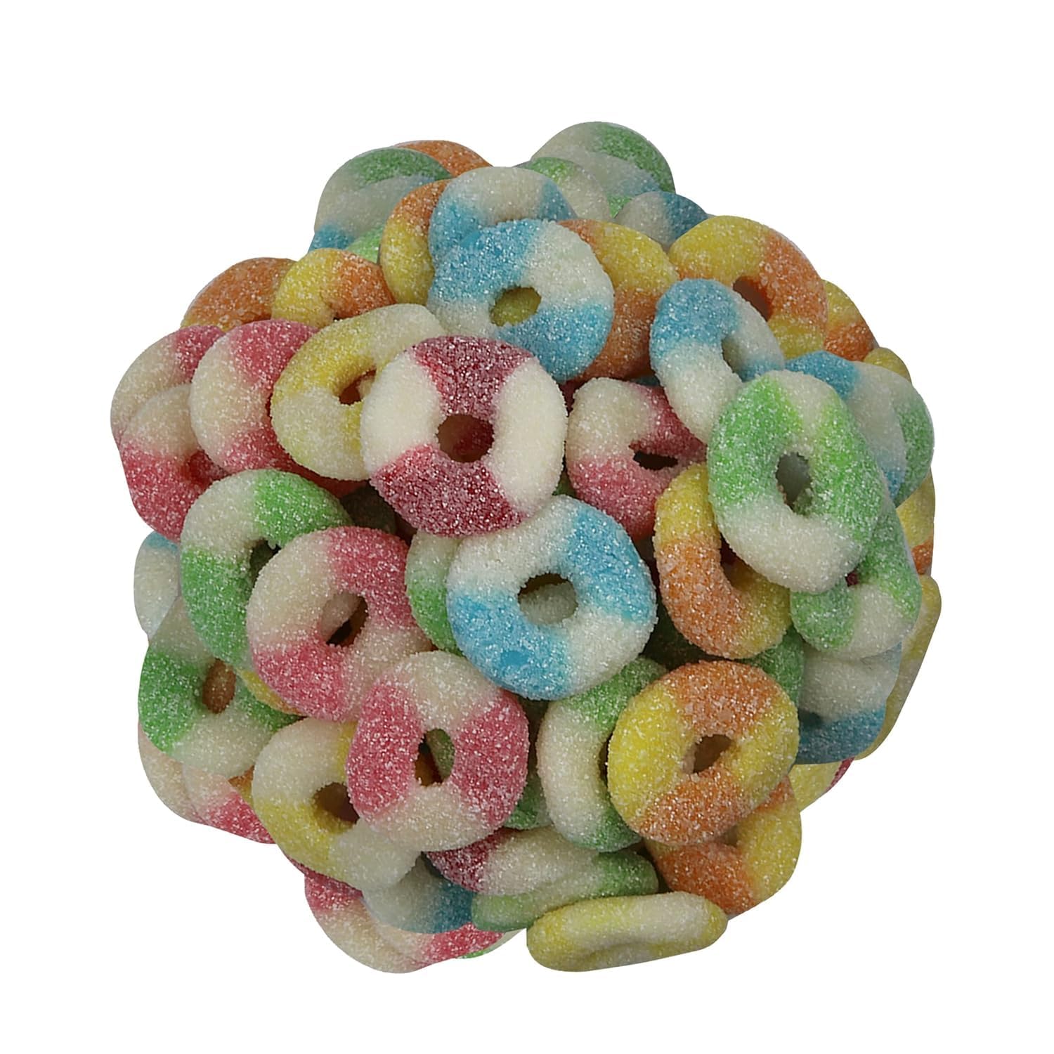 Smarty Stop Mini Sour Gummy Rings Candy GummiRoos - 1 Pound Bulk Pack of Assorted Flavors | Perfect for Party Favors, Movie Snacks & Office Treats