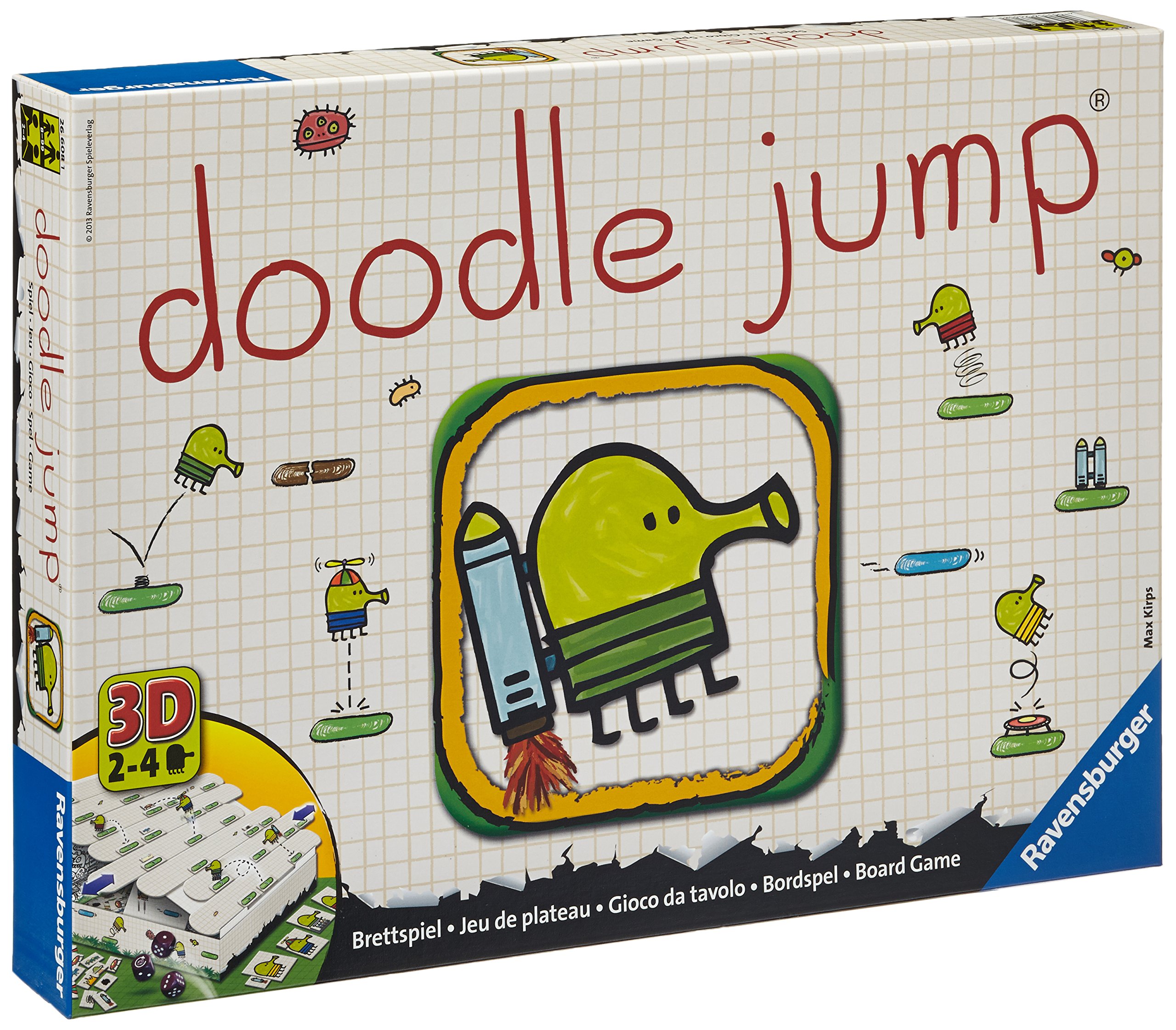 Ravensburger Doodle Jump Family Game - Fun Board Game for Kids & Adults, Perfect for Family Game Nights & Party Entertainment